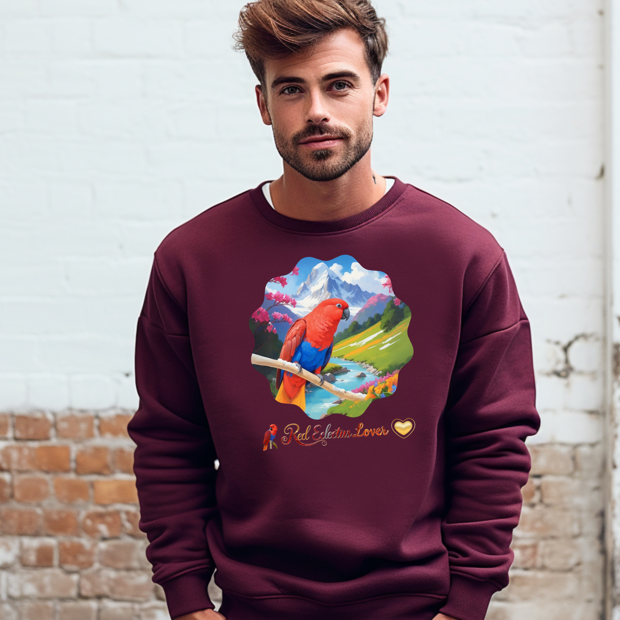 Red Eclectus Sweatshirt