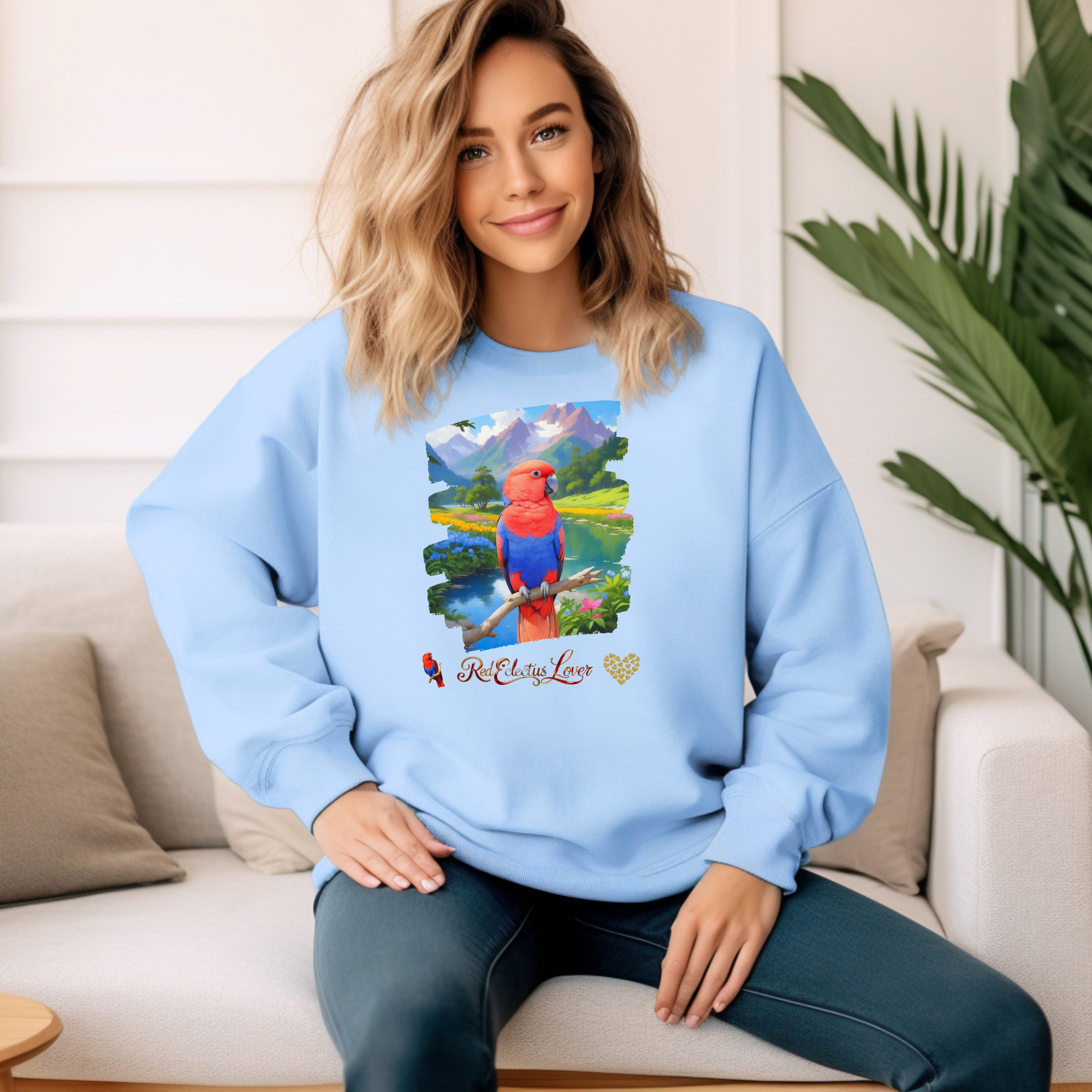 Red Eclectus Sweatshirt