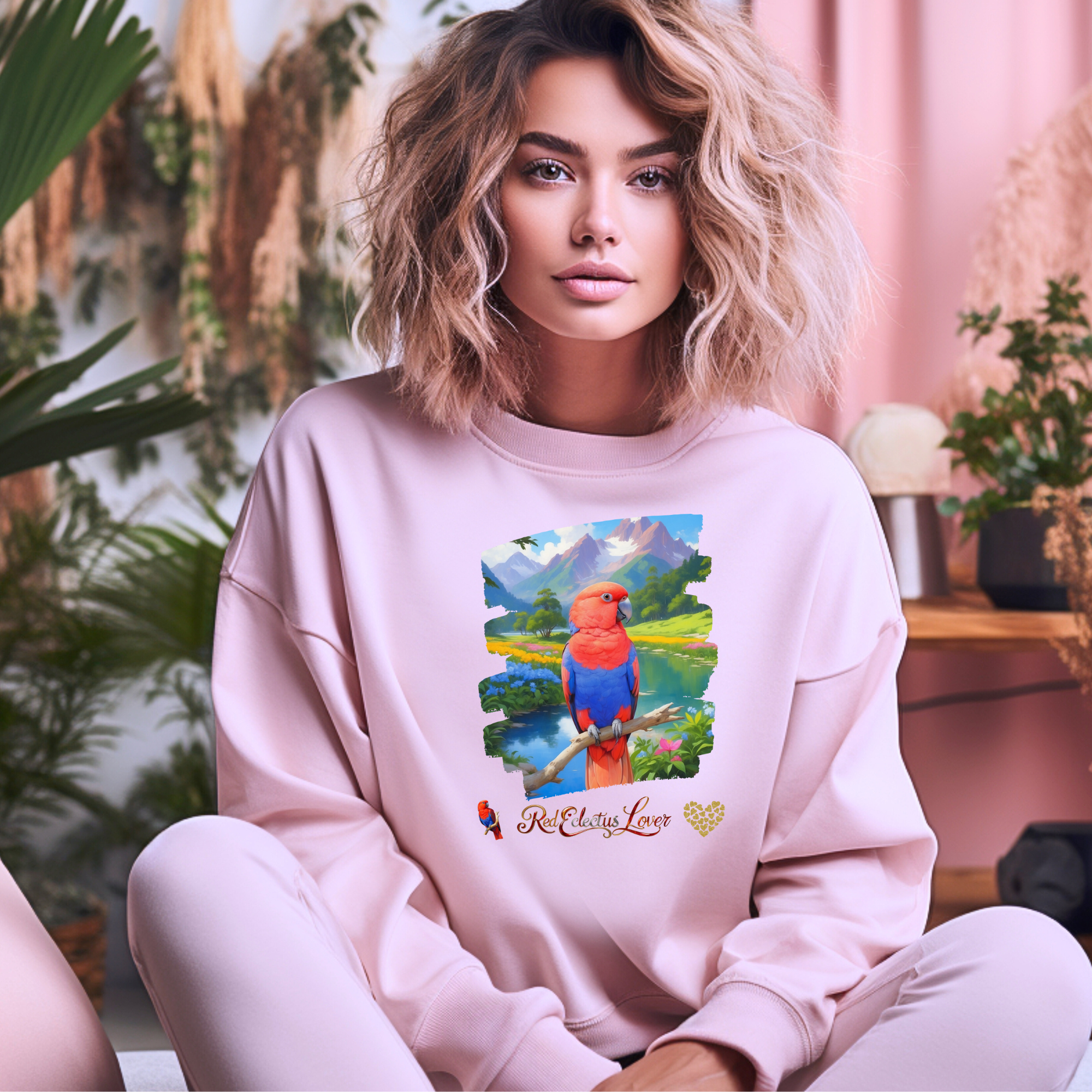 Red Eclectus Sweatshirt