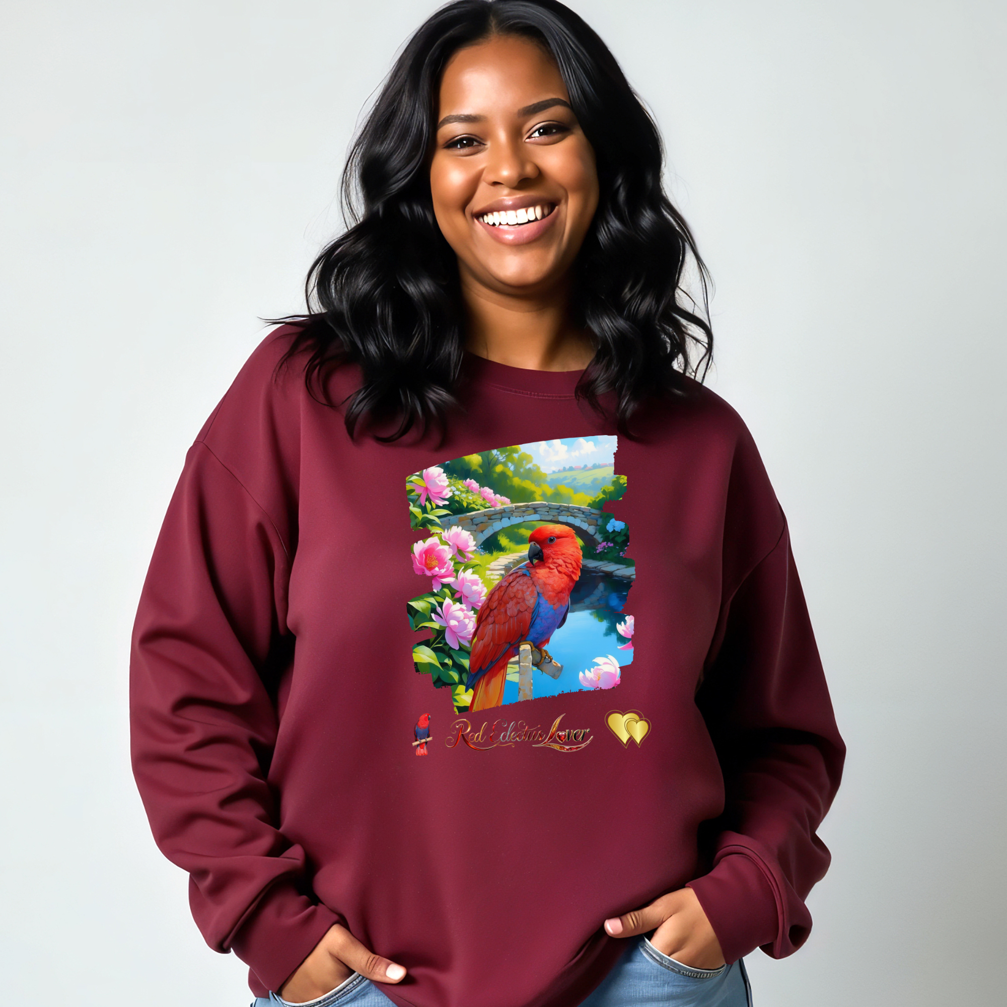 Red Eclectus Sweatshirt