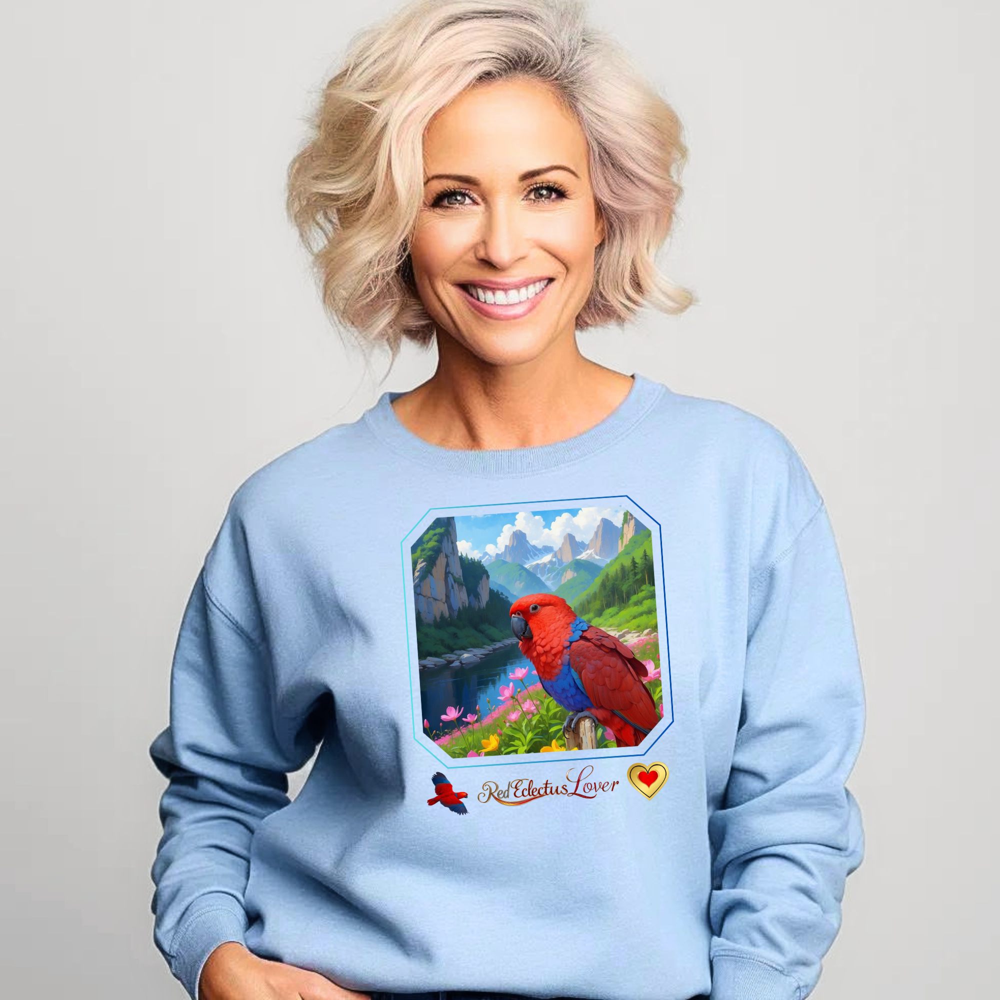 Red Eclectus Sweatshirt