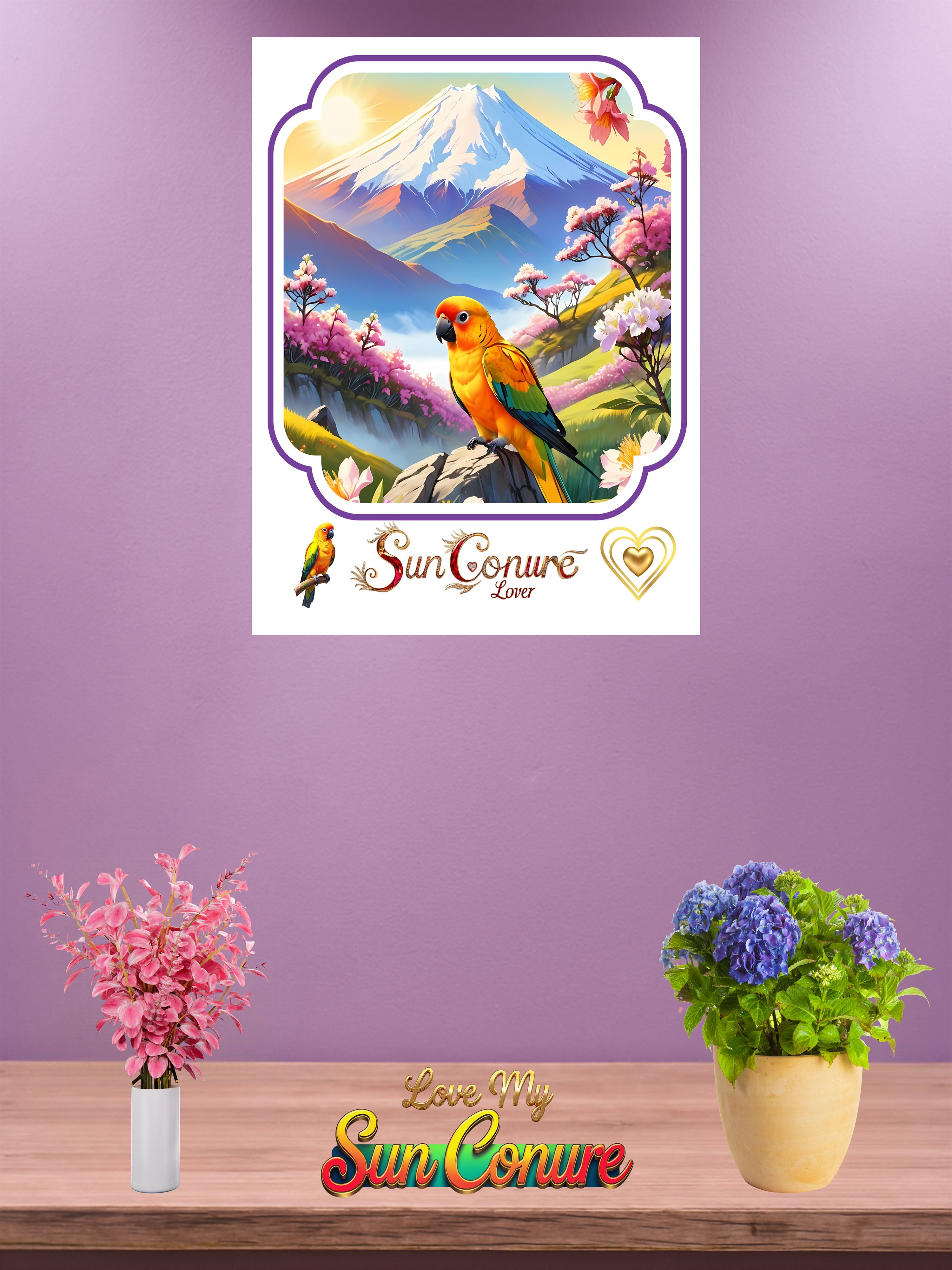 Mountain Sun Conure Lover Wall-Hanging