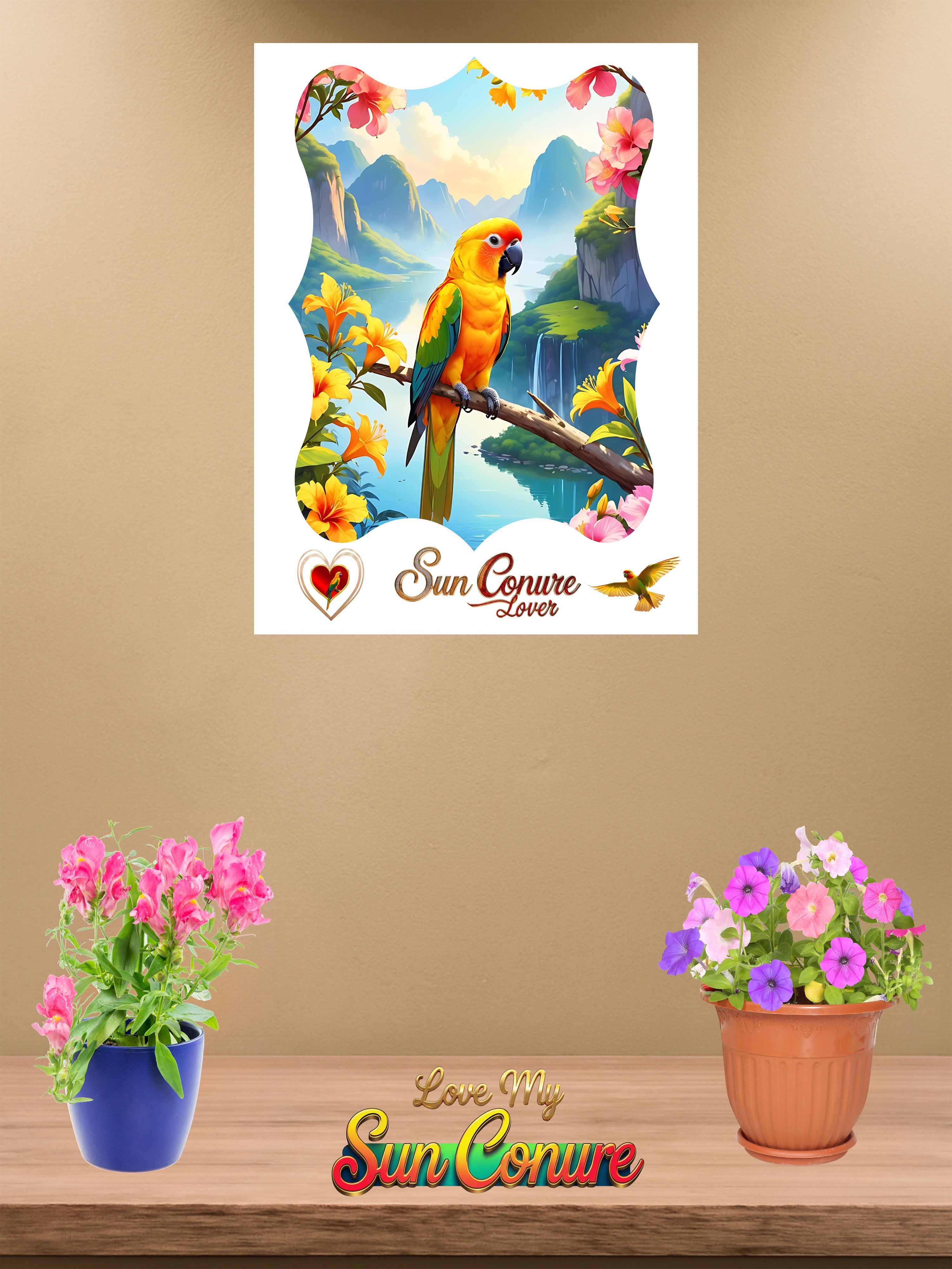 Nature Sun Conure Lover Wall-Hanging
