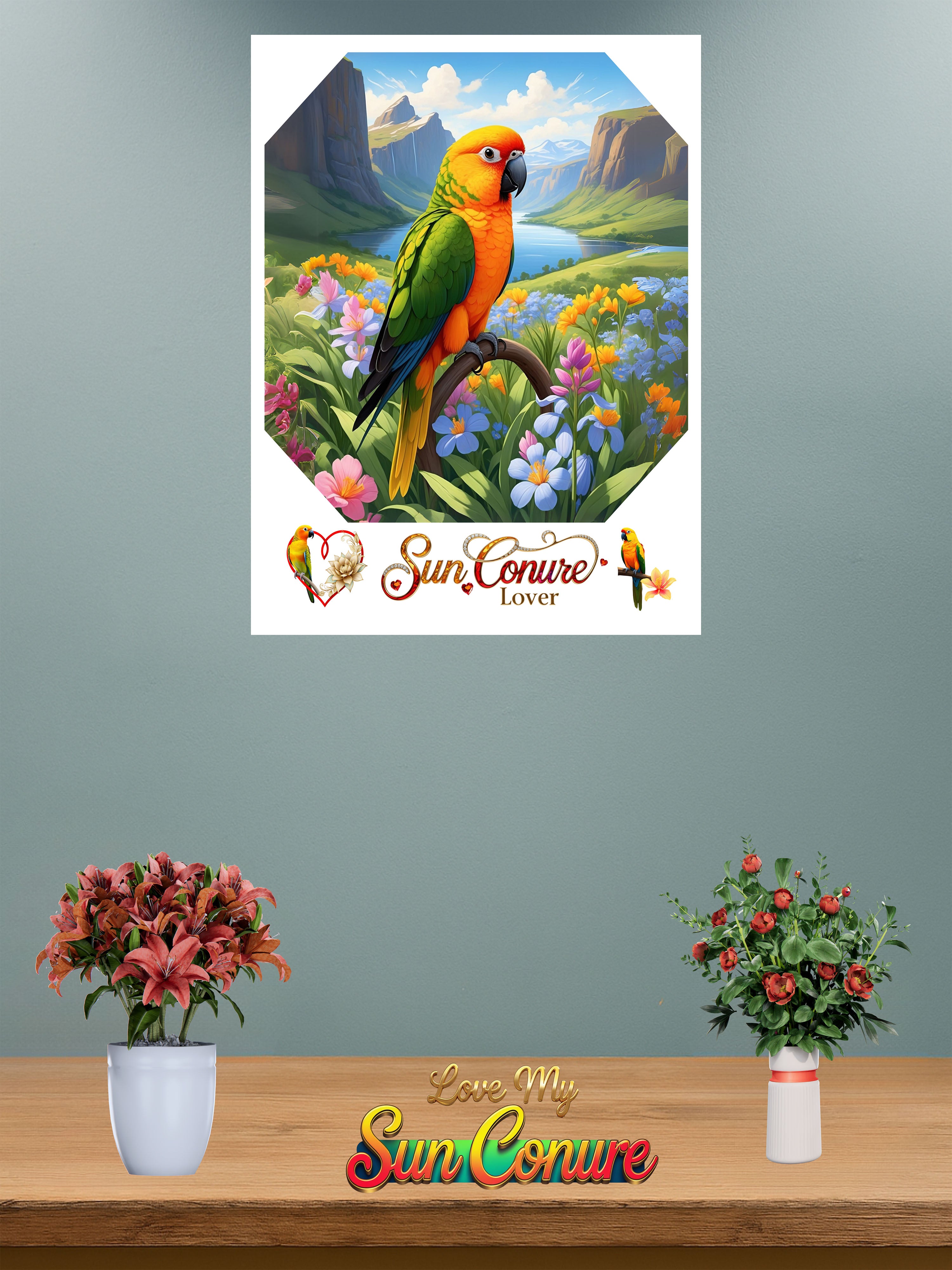 Sun Conure Lover Nature Wall-Hanging