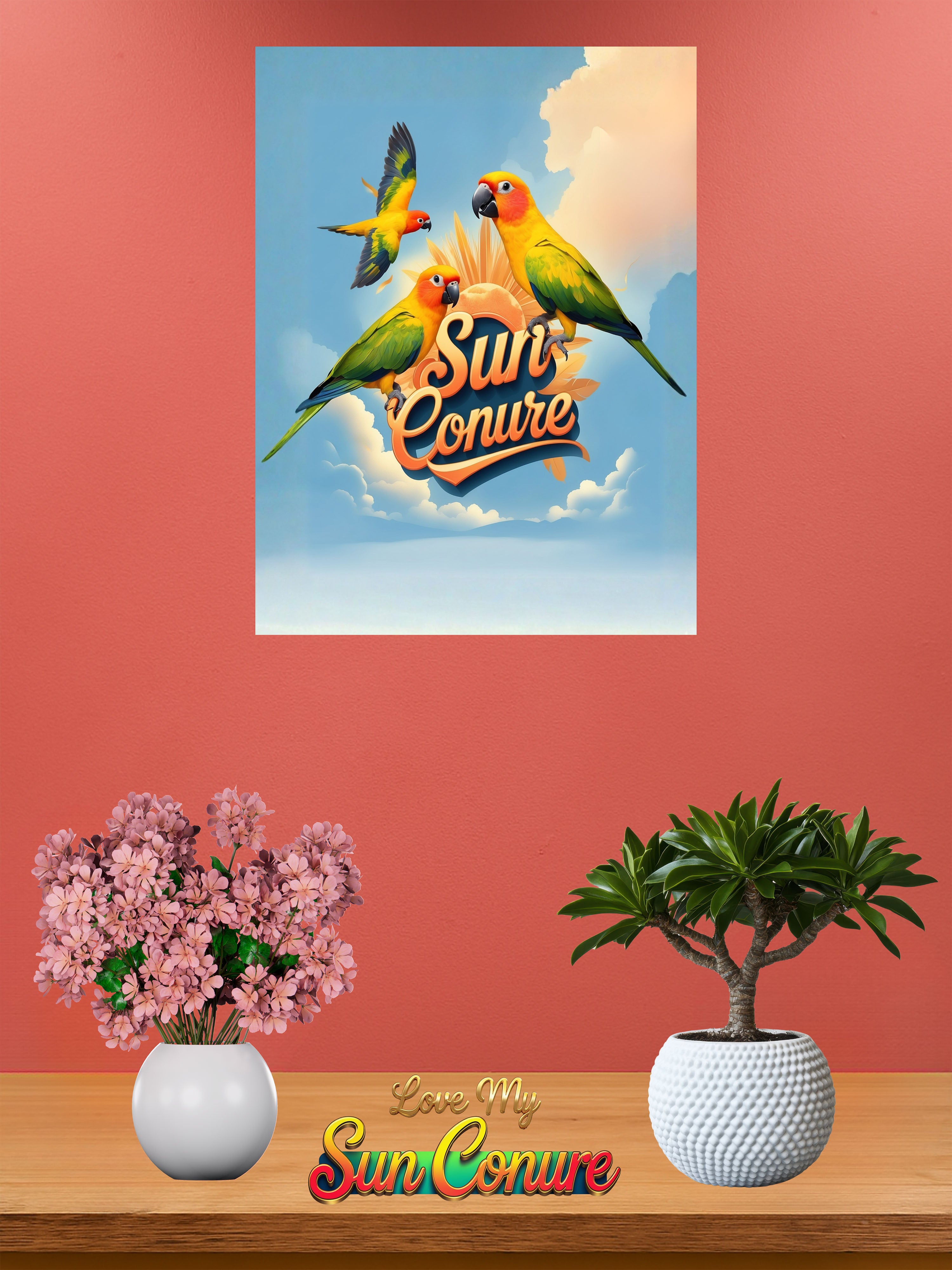 Sun Conure Sunburst Wall-Hanging