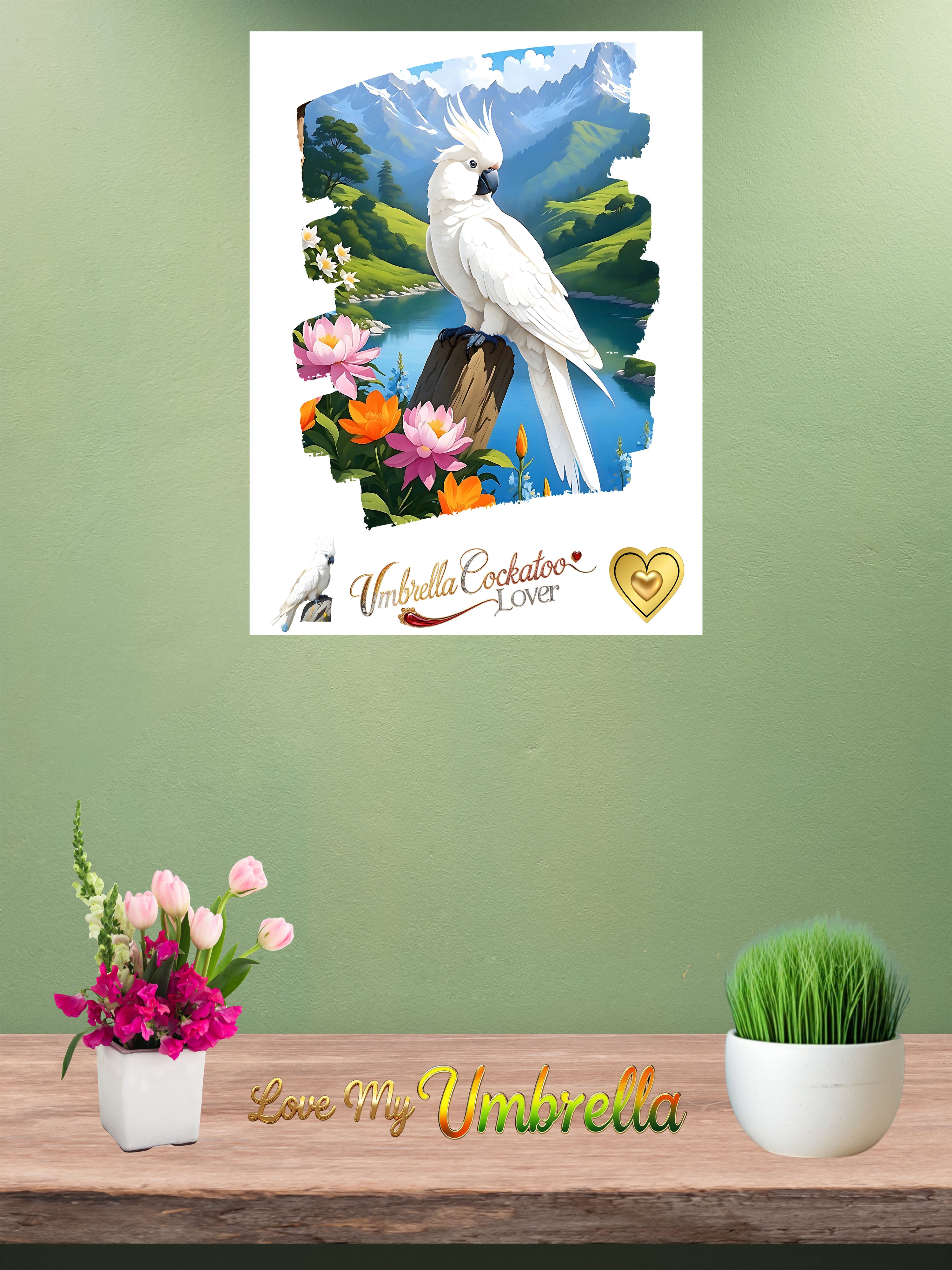 Umbrella Cockatoo Lover Nature Wall-Hanging