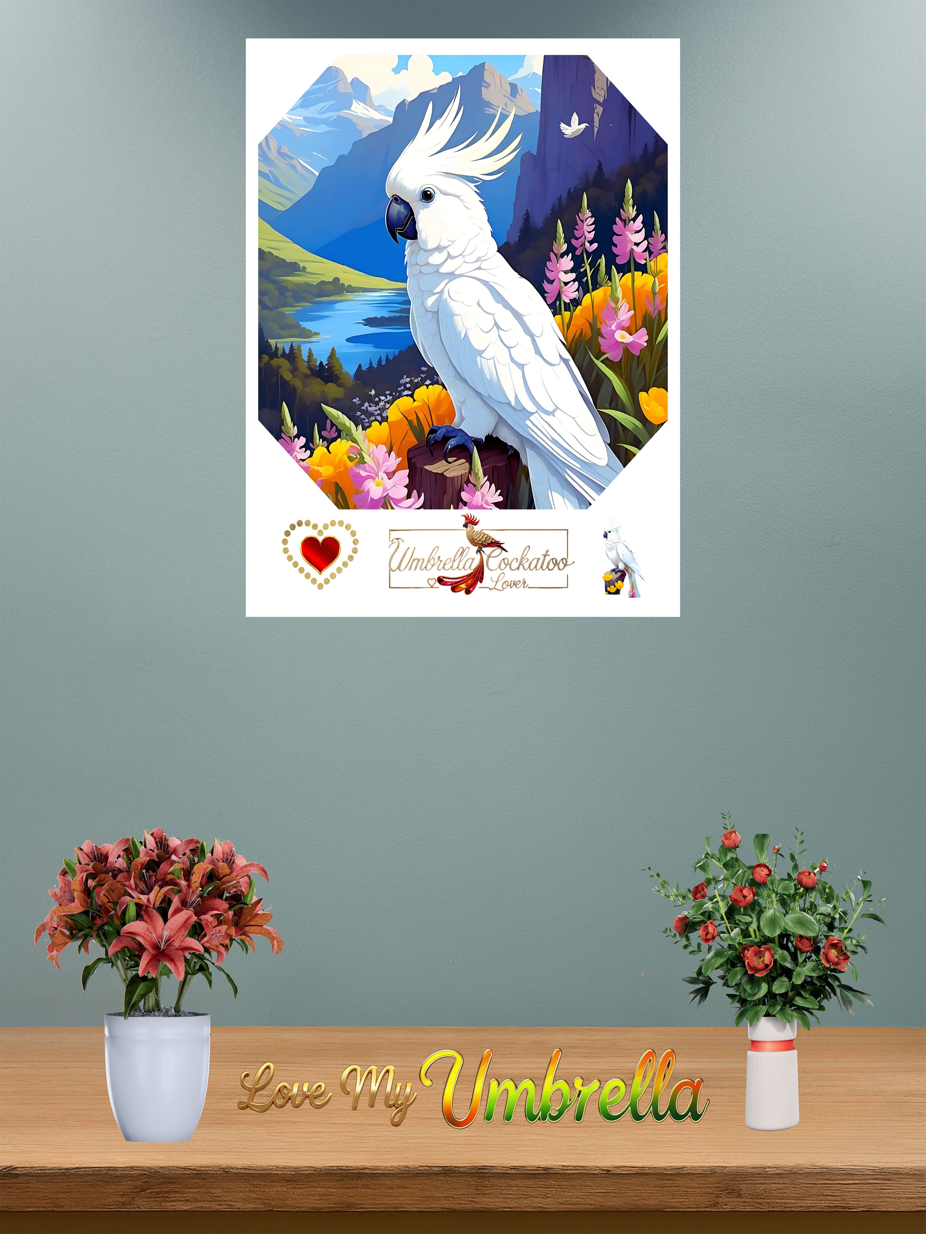 Umbrella Cockatoo Lover Wall-Hanging