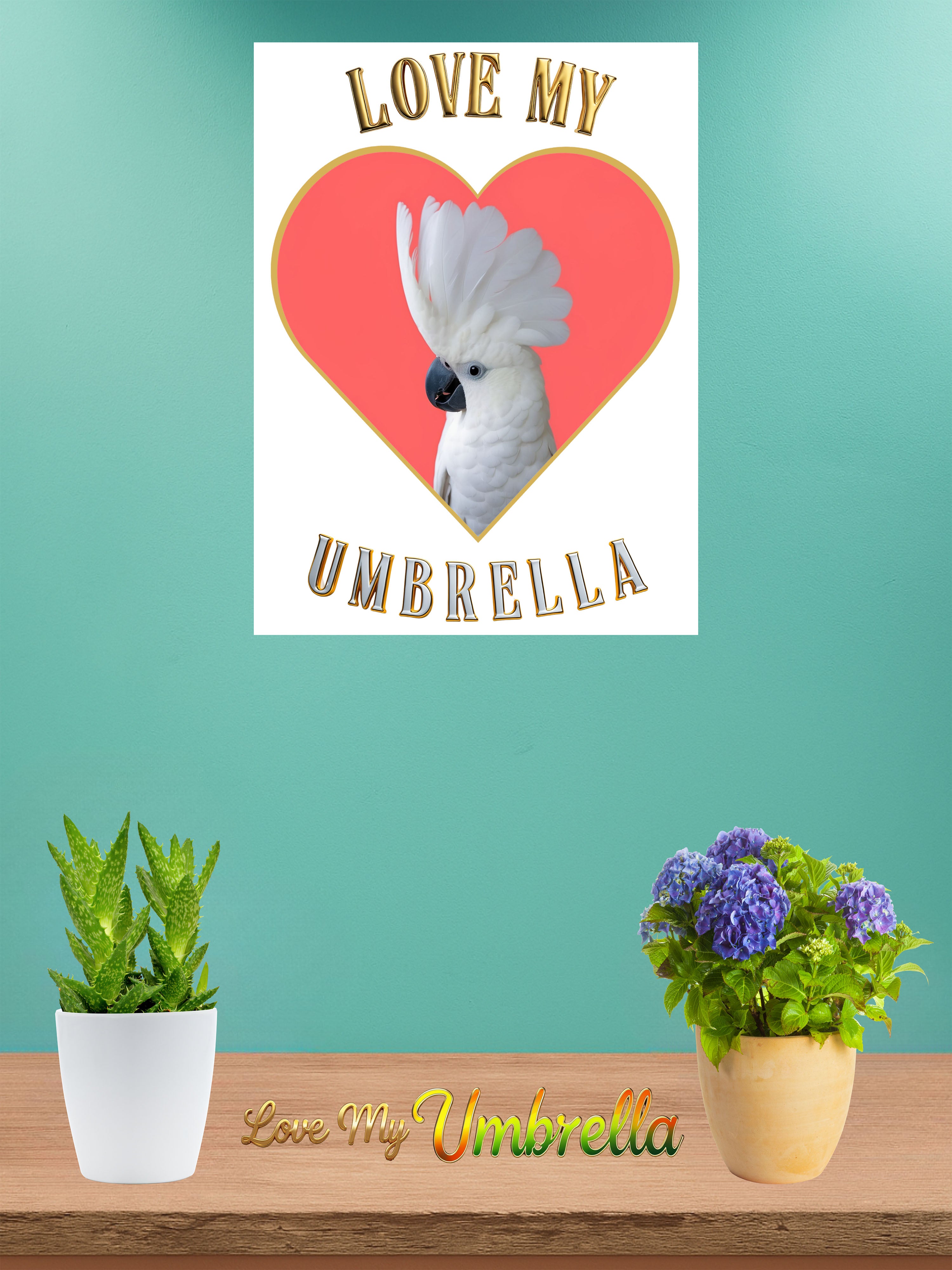 Love My Umbrella Heart Wall-Hanging