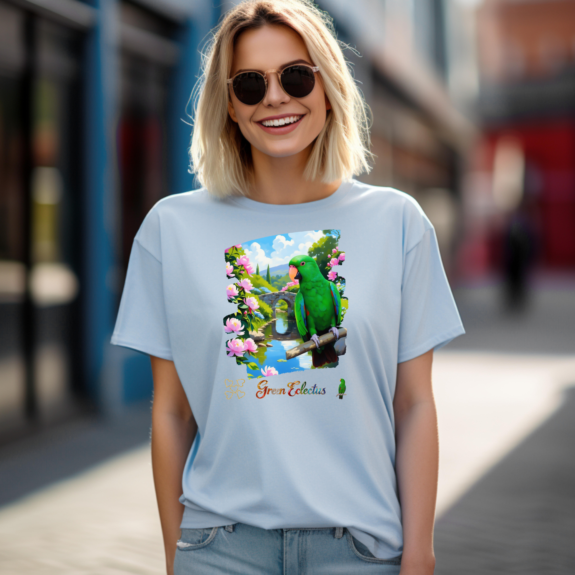 Green Eclectus Parrot Nature T-Shirt