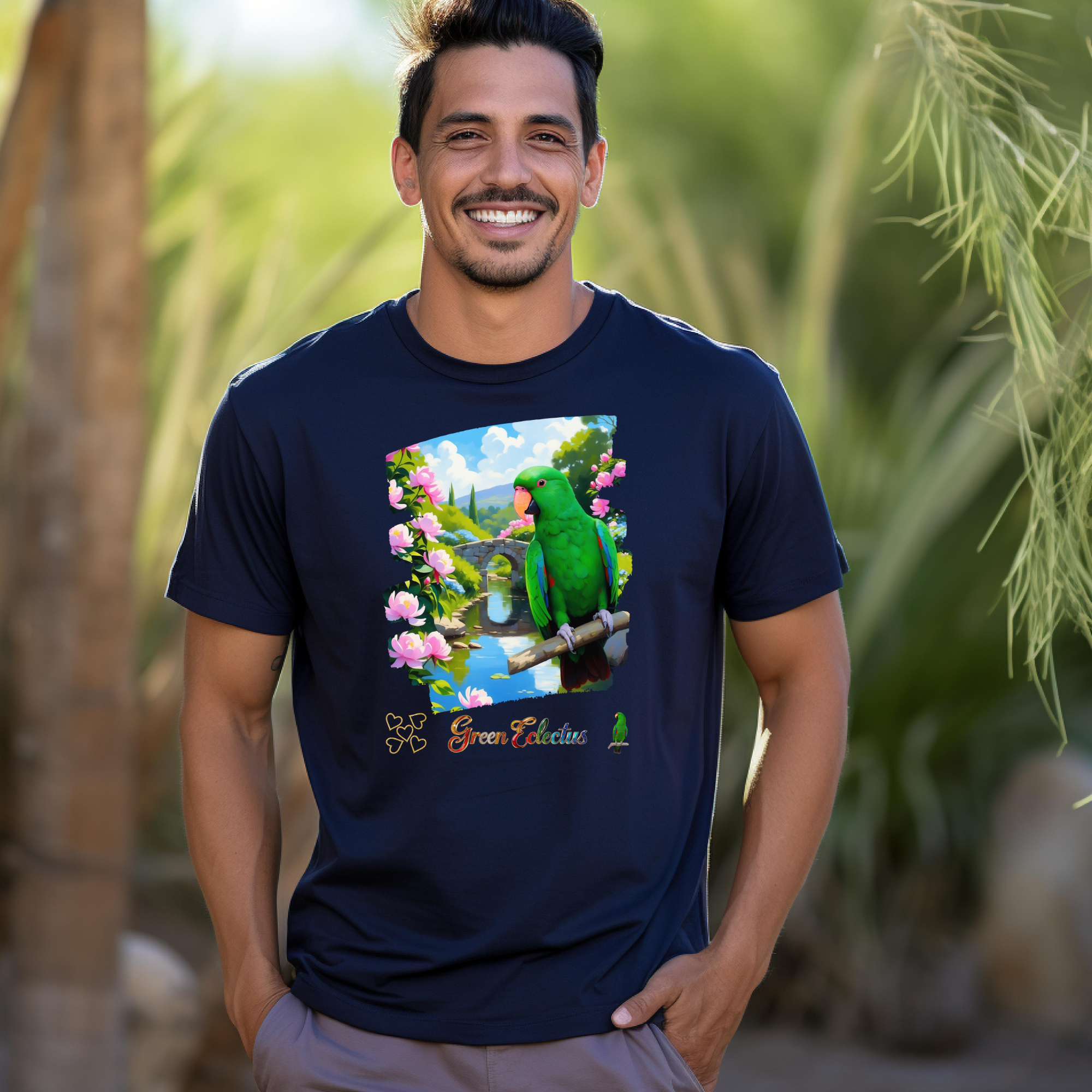 Green Eclectus Parrot Nature T-Shirt