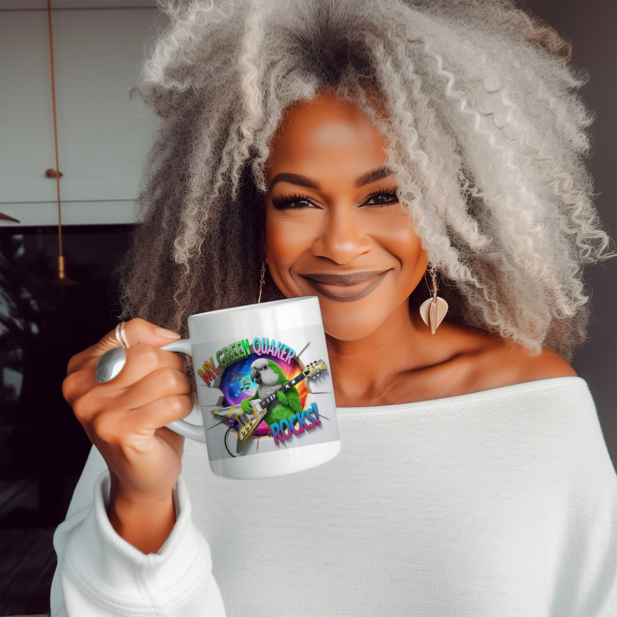 My Green Quaker Rocks Mug
