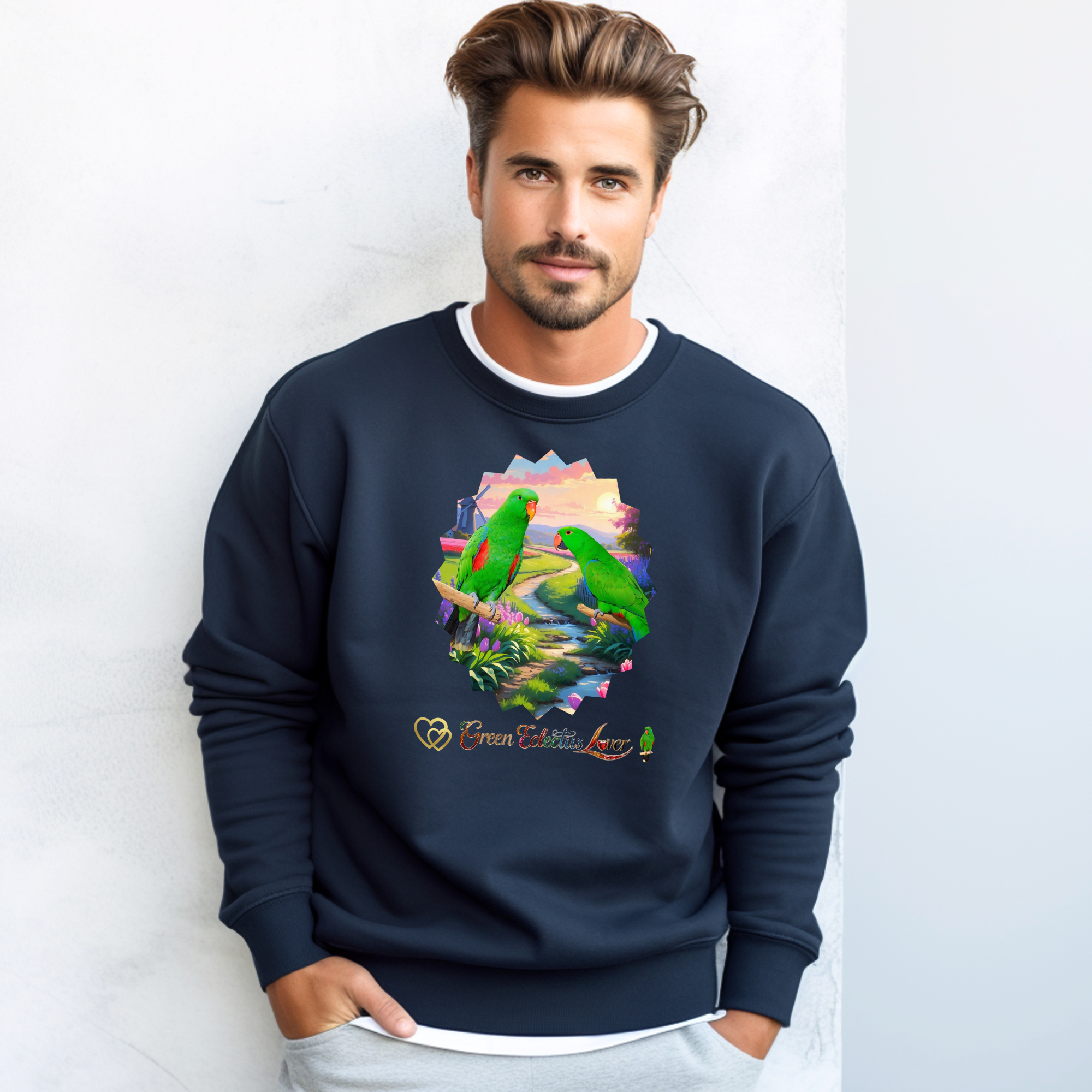 Green Eclectus Sweatshirt