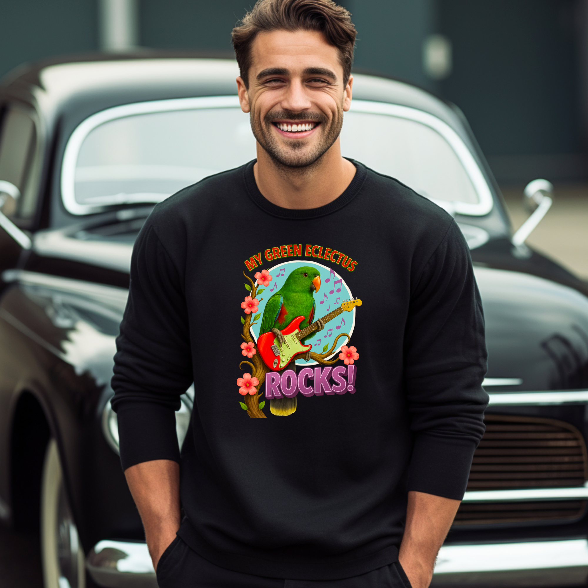 Green Eclectus Sweatshirt