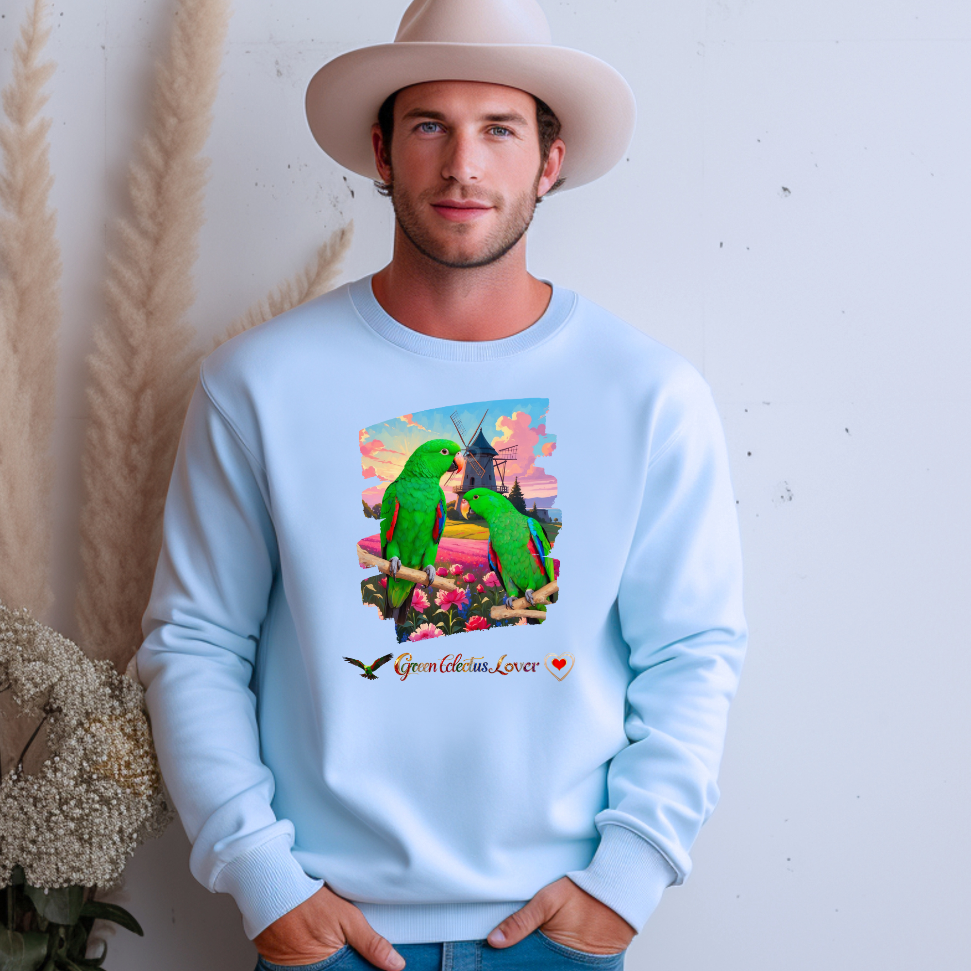 Green Eclectus Sweatshirt