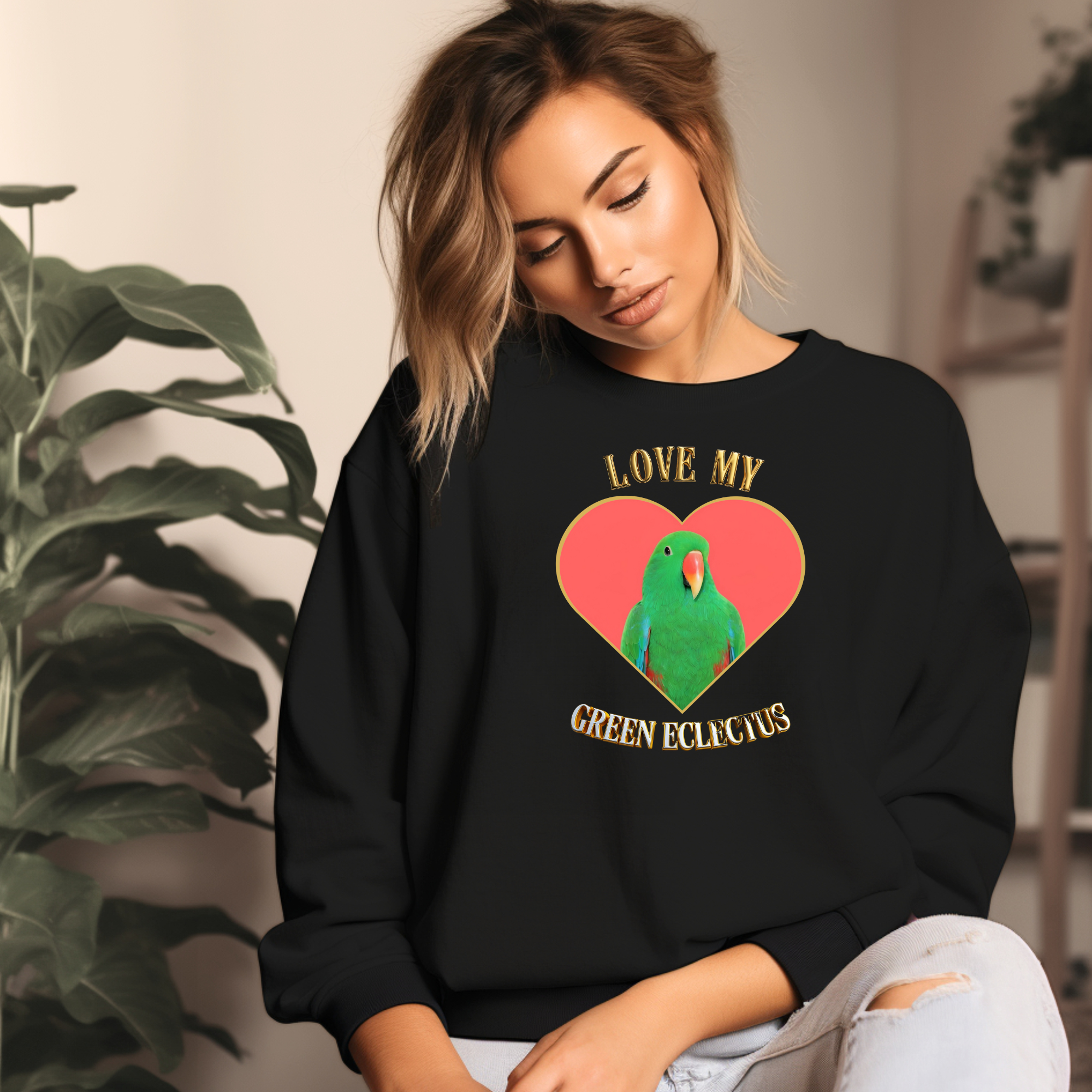 Green Eclectus Sweatshirt