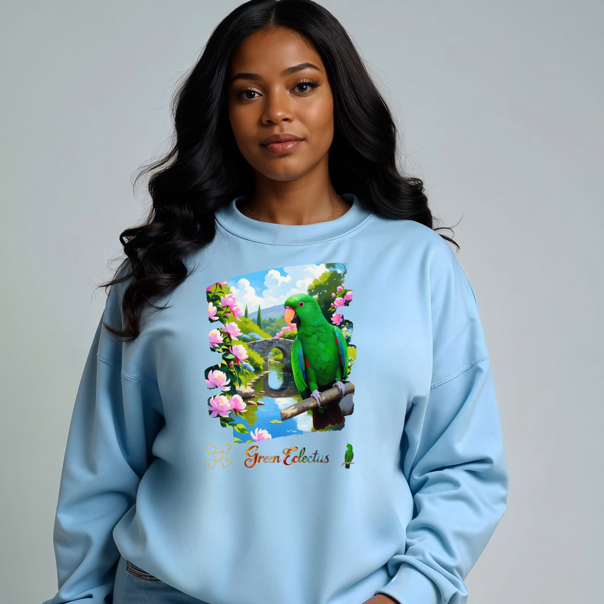 Green Eclectus Sweatshirt