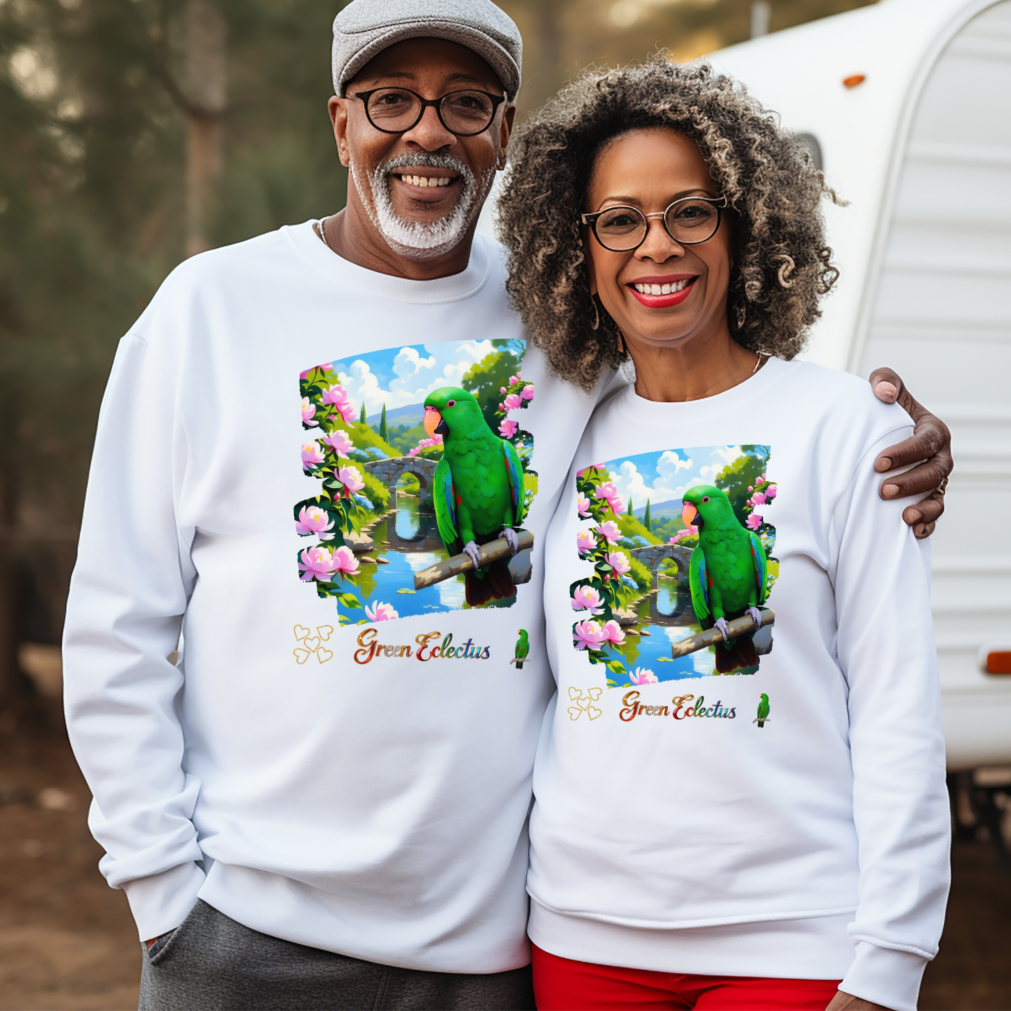 Green Eclectus Sweatshirt