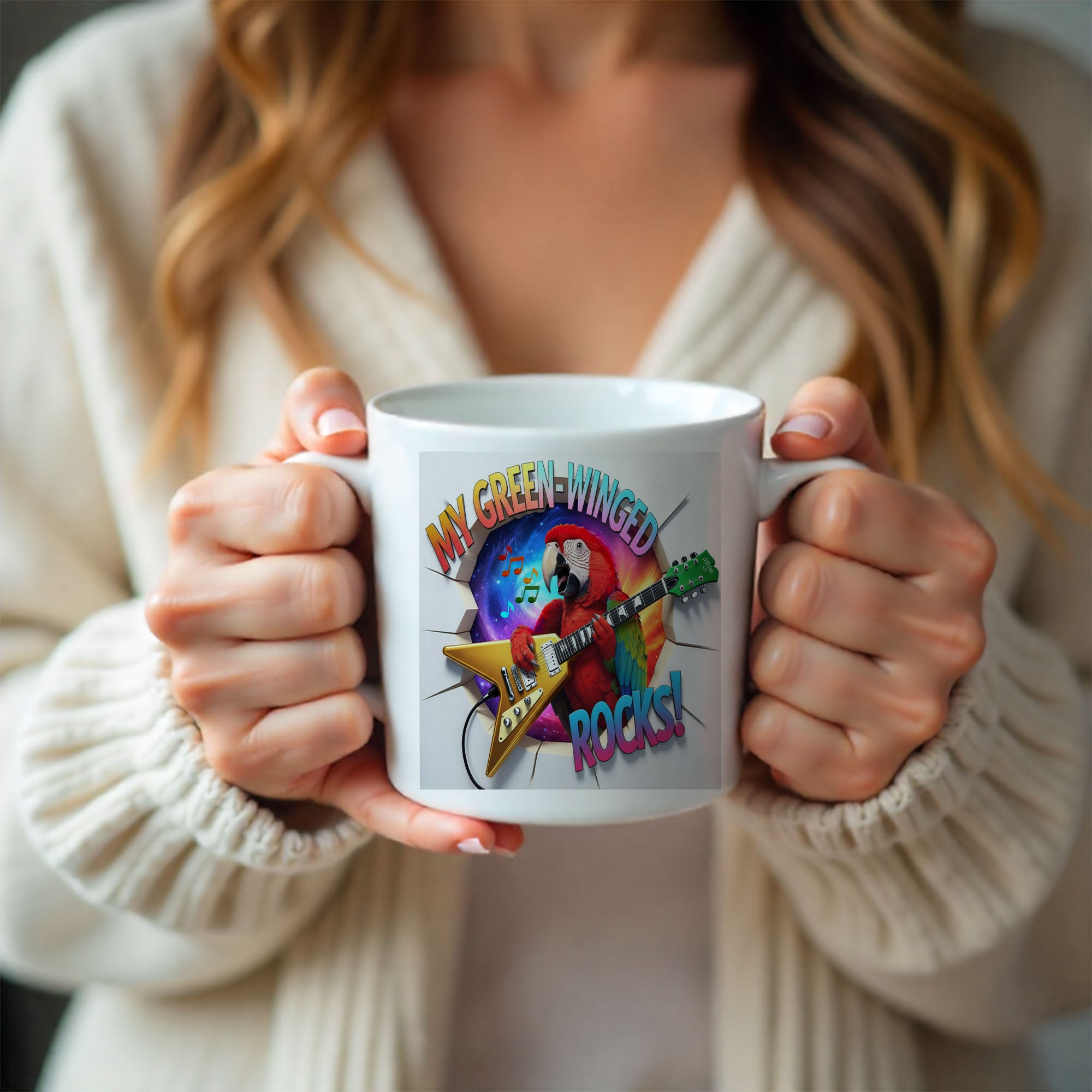 My Green Winged Rocks Mug