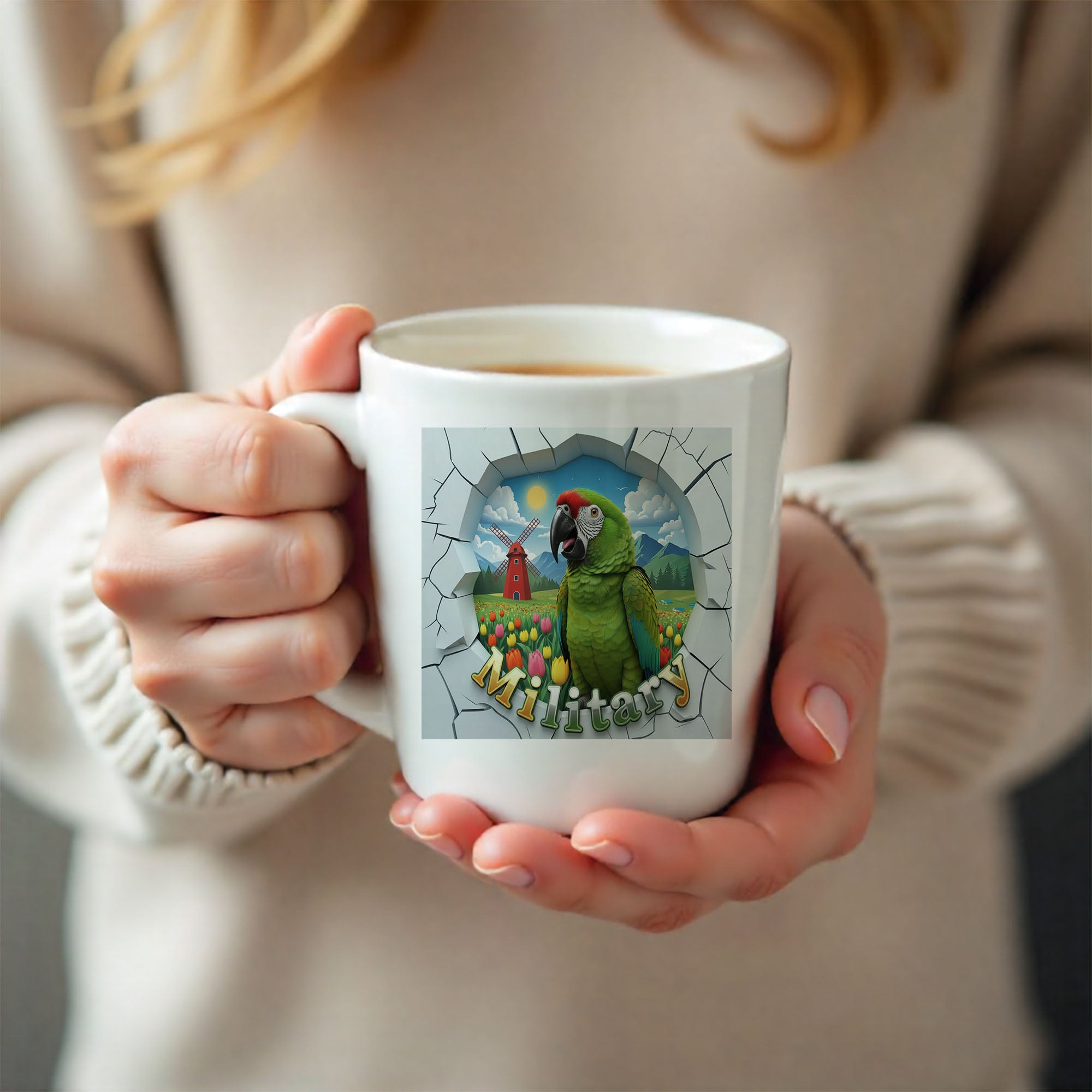 Military Meadow Scenic Mug