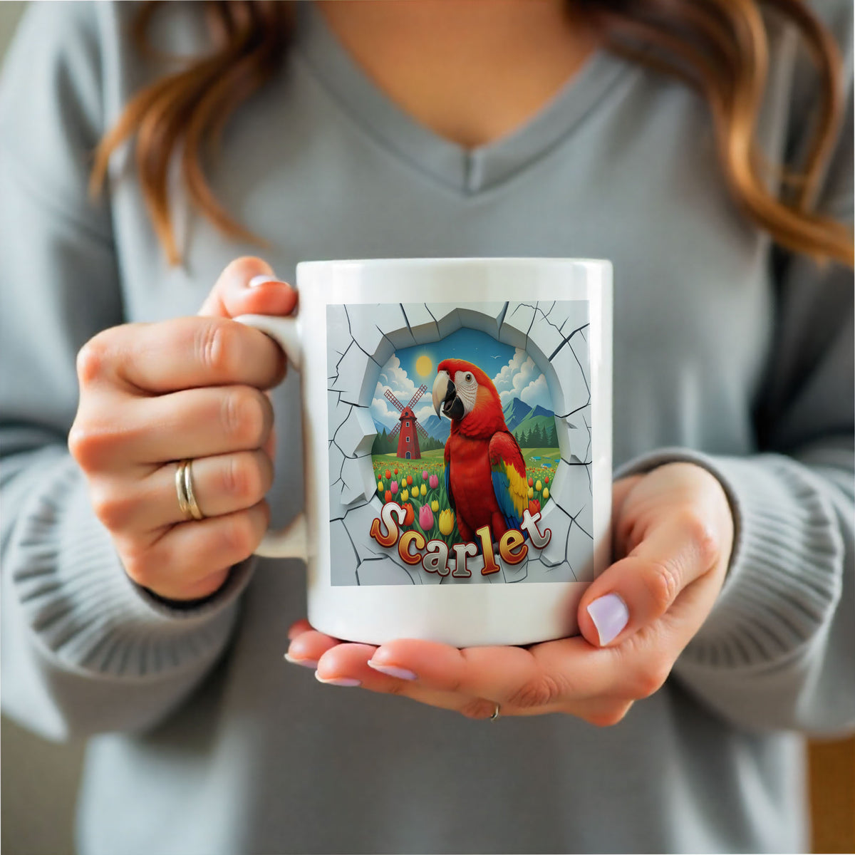 Scarlet Meadow Scenic Mug