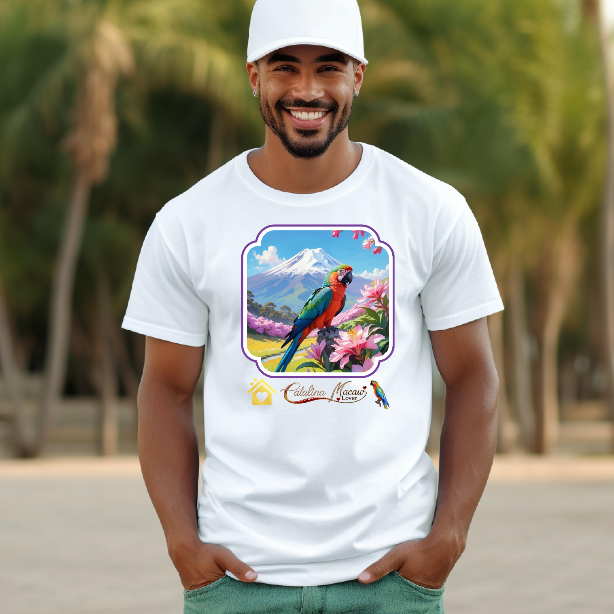Catalina Macaw Lover Nature Scenic T-Shirt