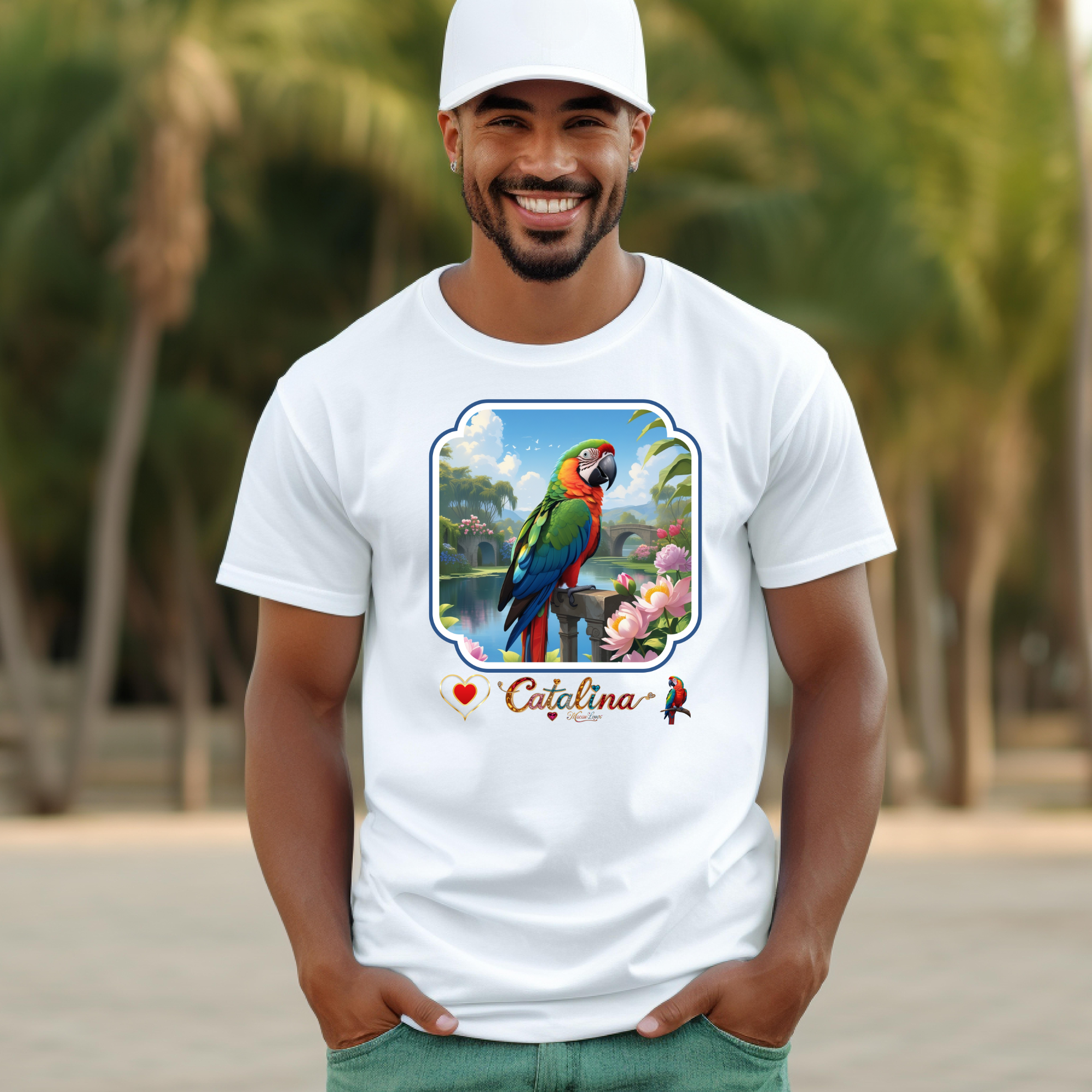 Rainbow Catalina Macaw Lover T-Shirt