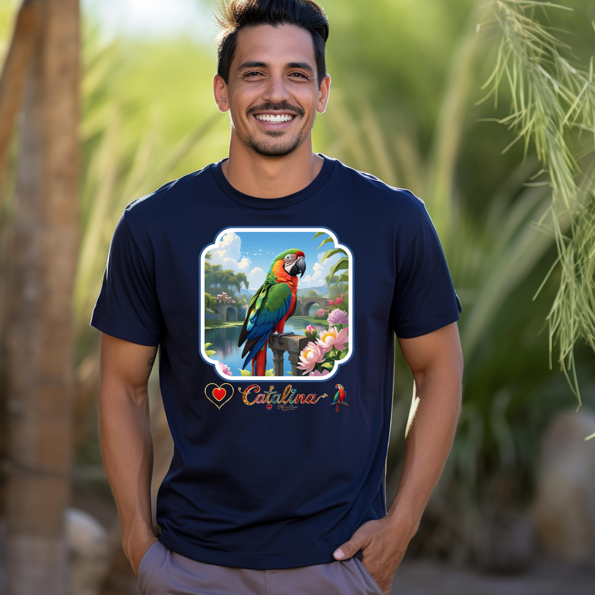 Rainbow Catalina Macaw Lover T-Shirt
