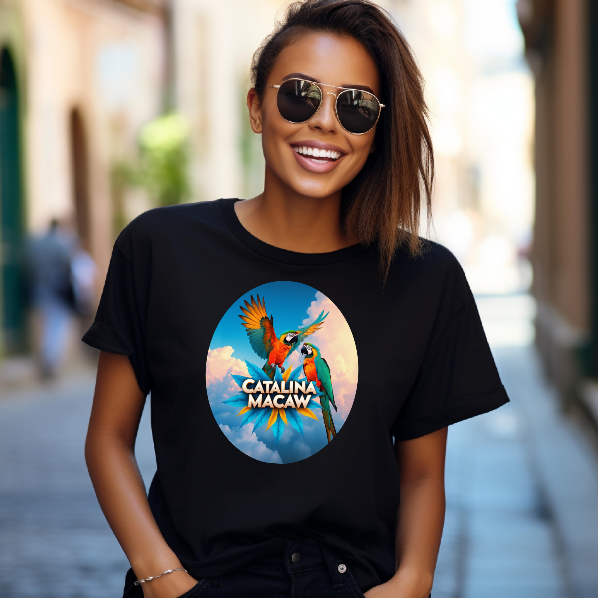 Flying Catalina Macaw T-Shirt