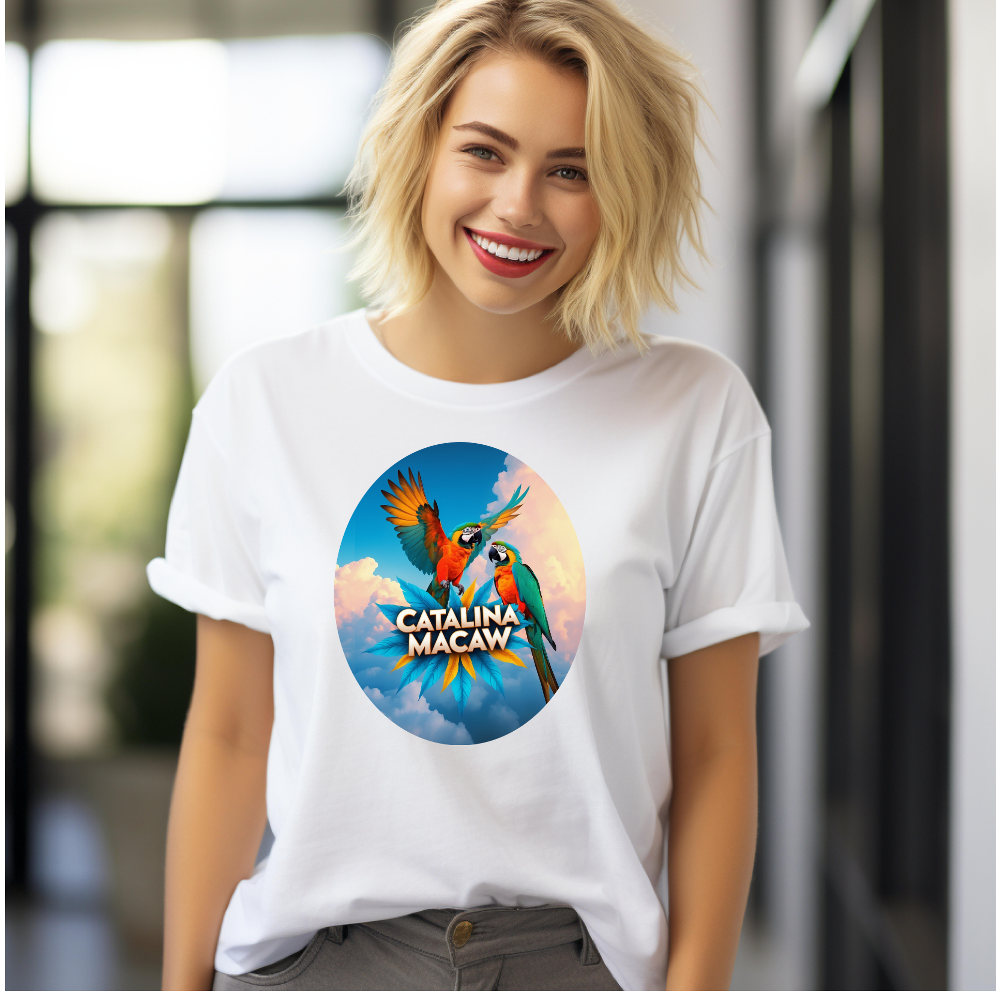 Flying Catalina Macaw T-Shirt