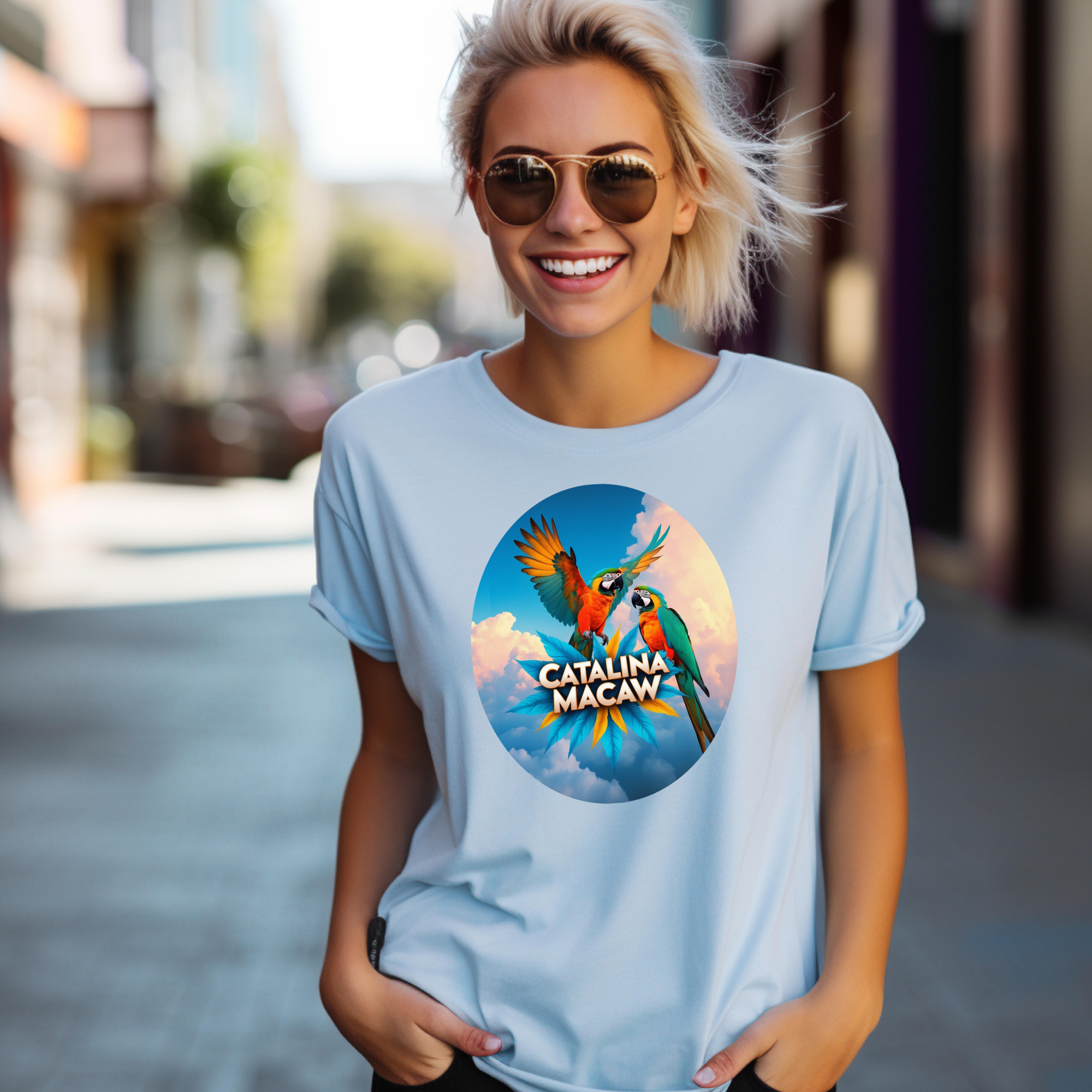 Flying Catalina Macaw T-Shirt