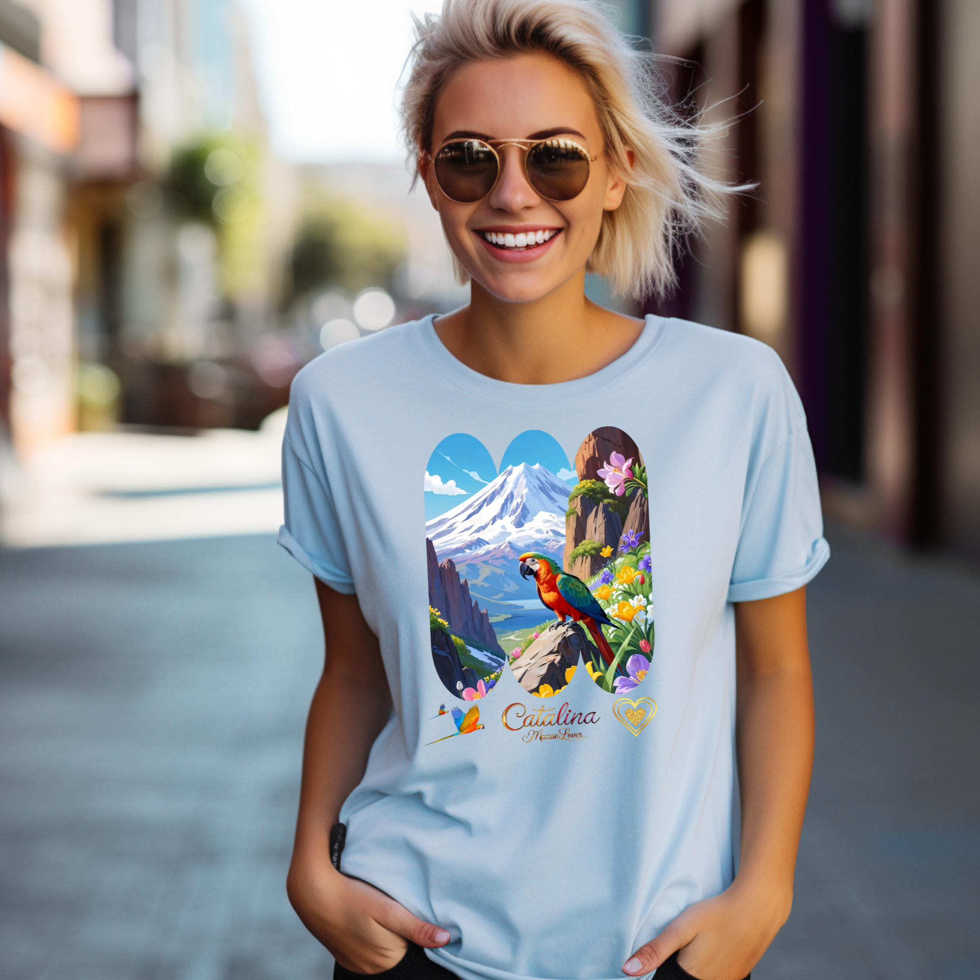 Mountain Catalina Macaw Lover T-Shirt
