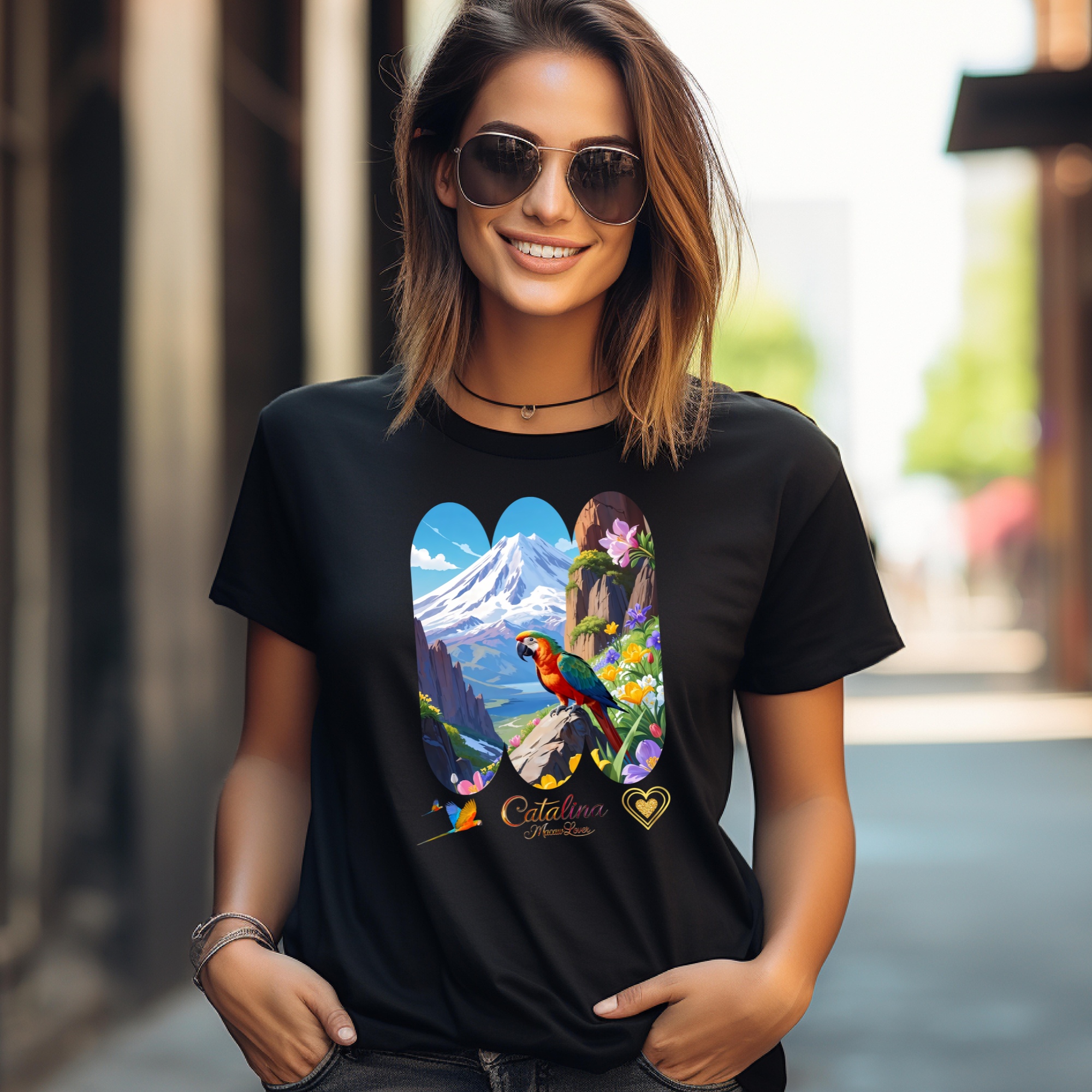 Mountain Catalina Macaw Lover T-Shirt