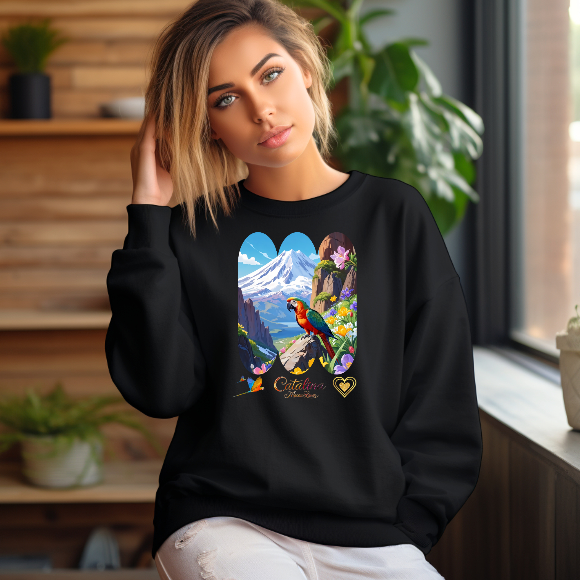 Mountain Catalina Macaw Lover Sweatshirt