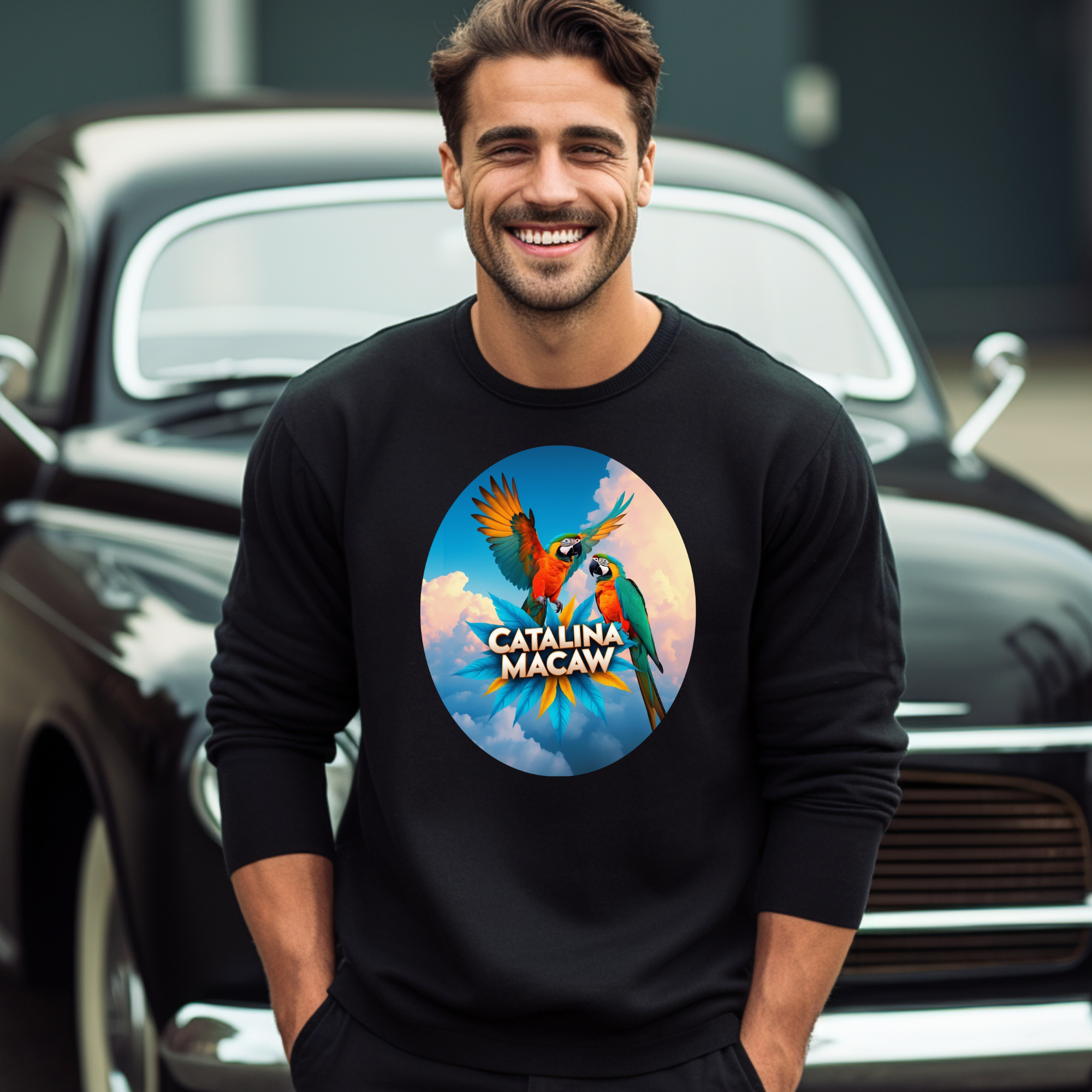 Flying Catalina Macaw Sweatshirt