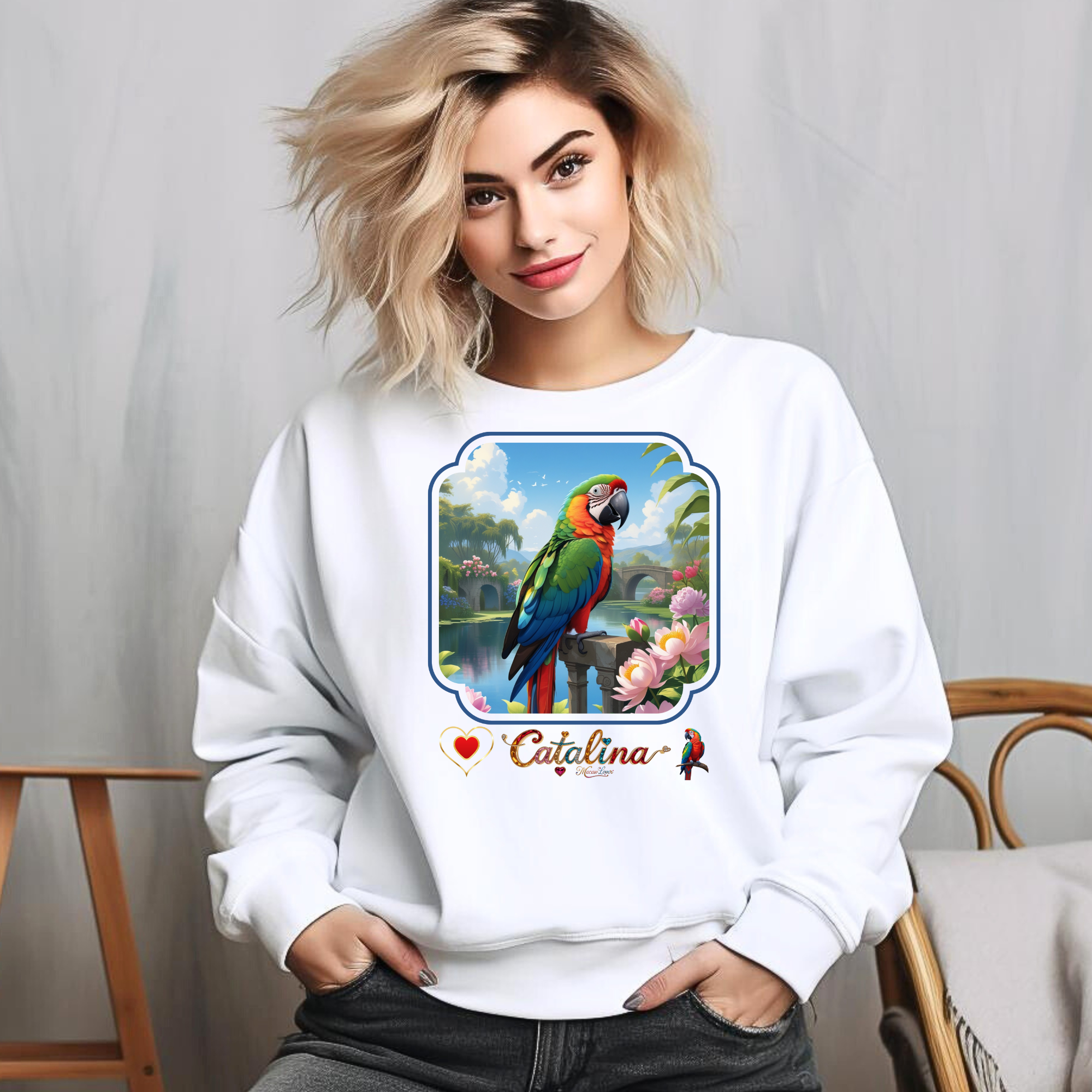 Rainbow Catalina Macaw Lover Sweatshirt