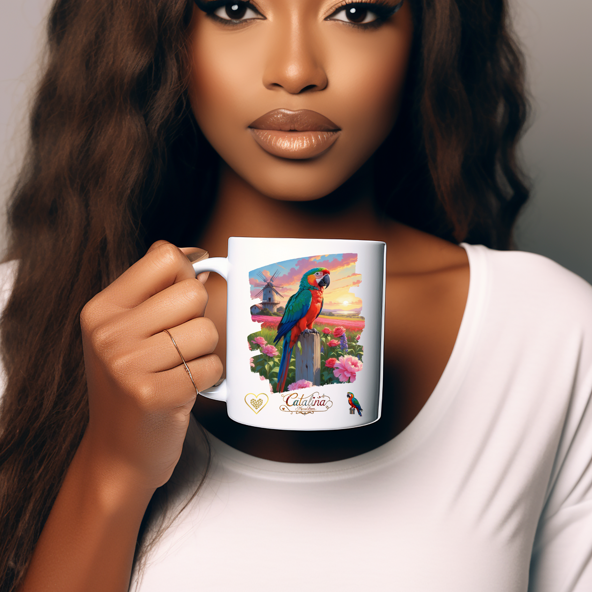 Catalina Macaw Lover Sunset Mug
