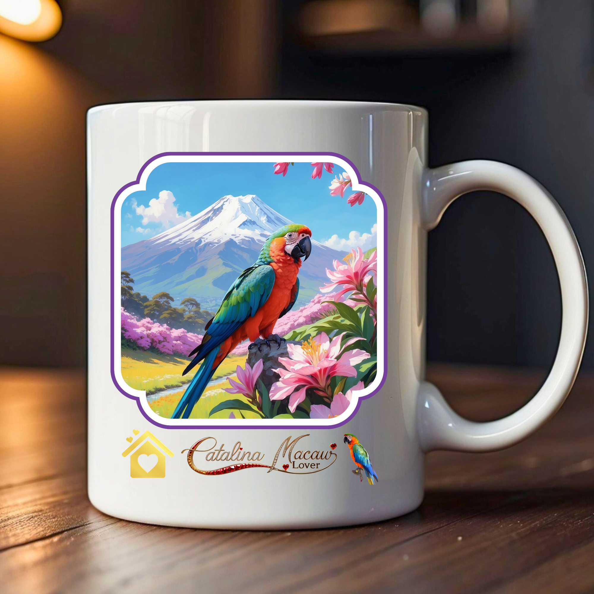 Mountain Catalina Macaw Lover Mug