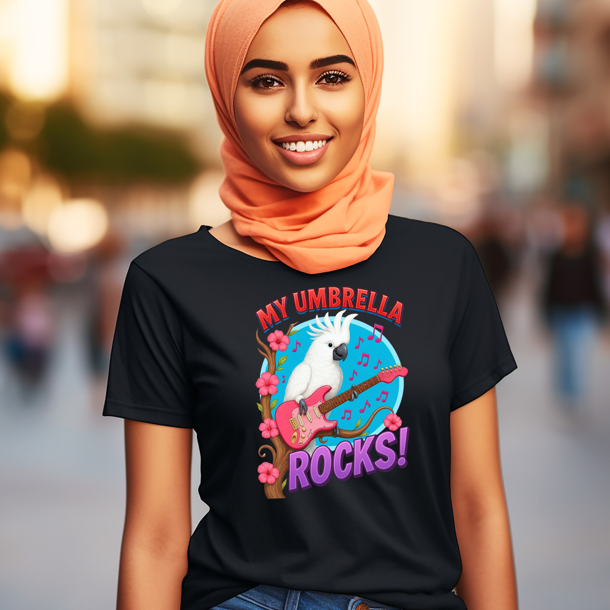 My Umbrella Rocks Guitar T-Shirt