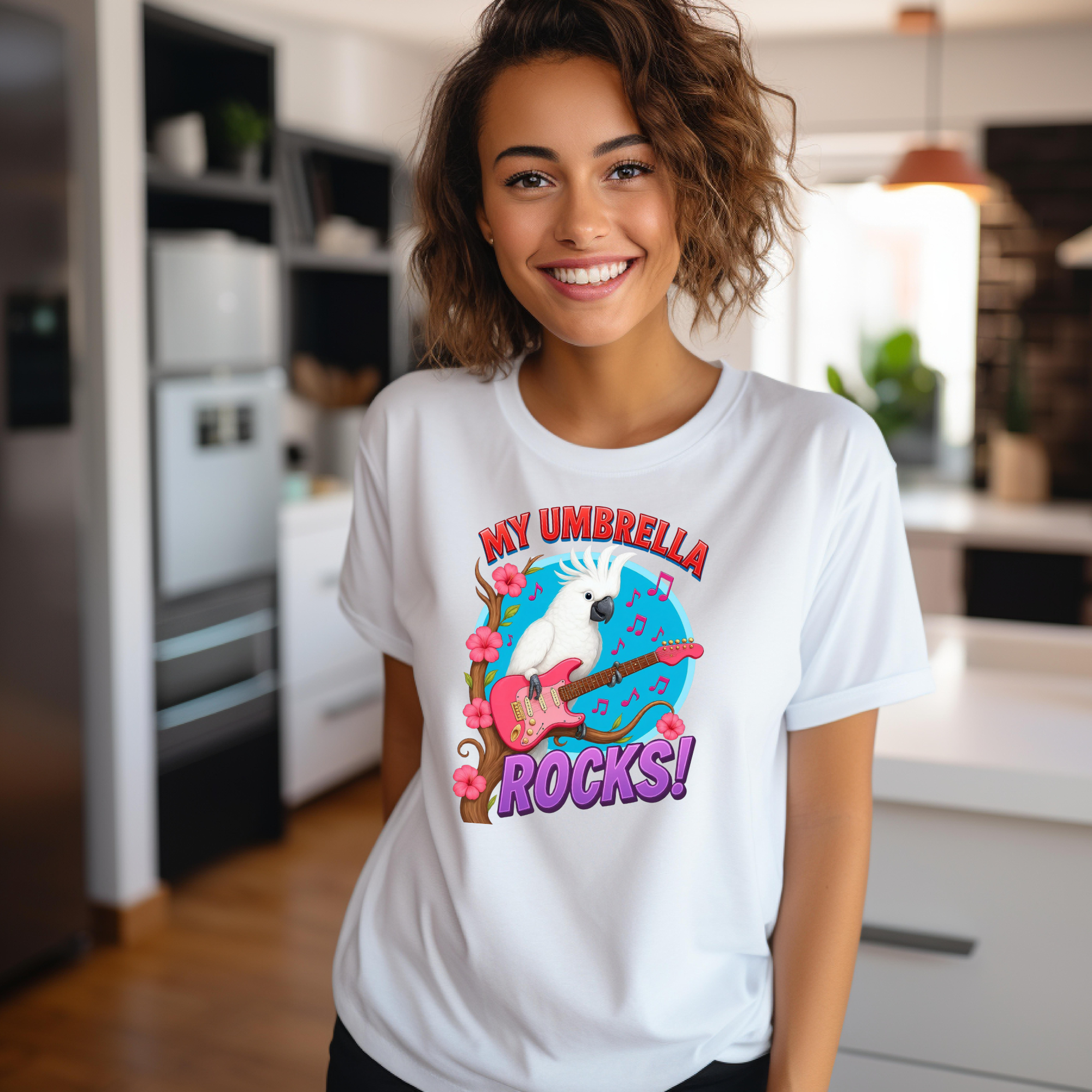My Umbrella Rocks Guitar T-Shirt