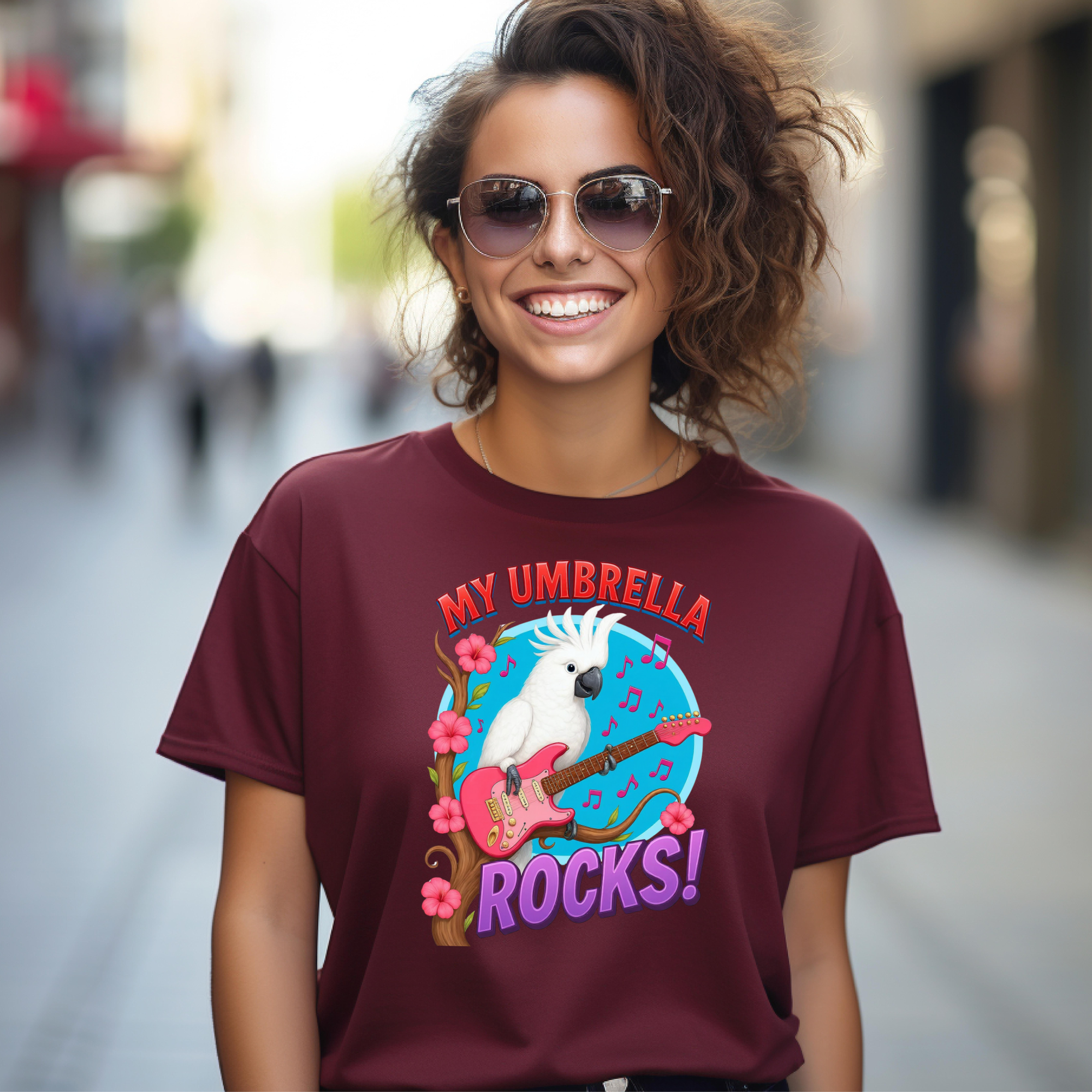 My Umbrella Rocks Guitar T-Shirt