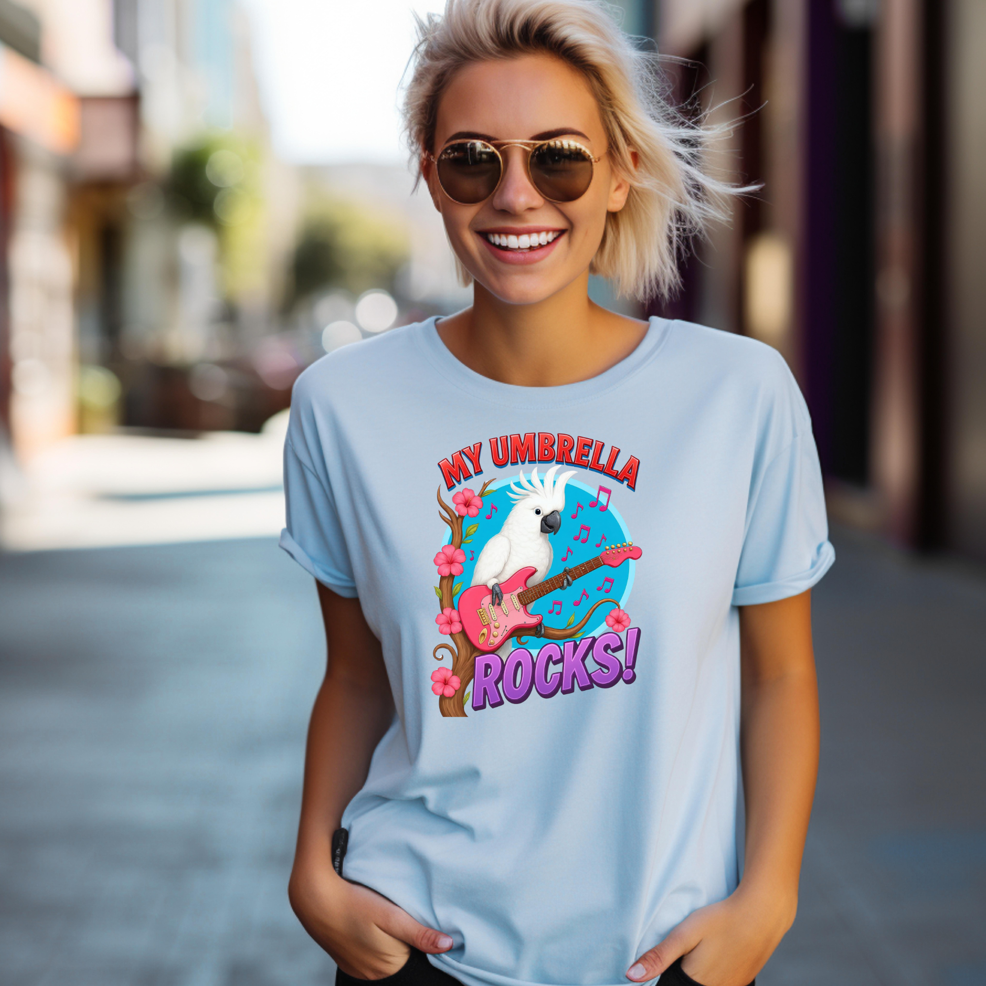 My Umbrella Rocks Guitar T-Shirt