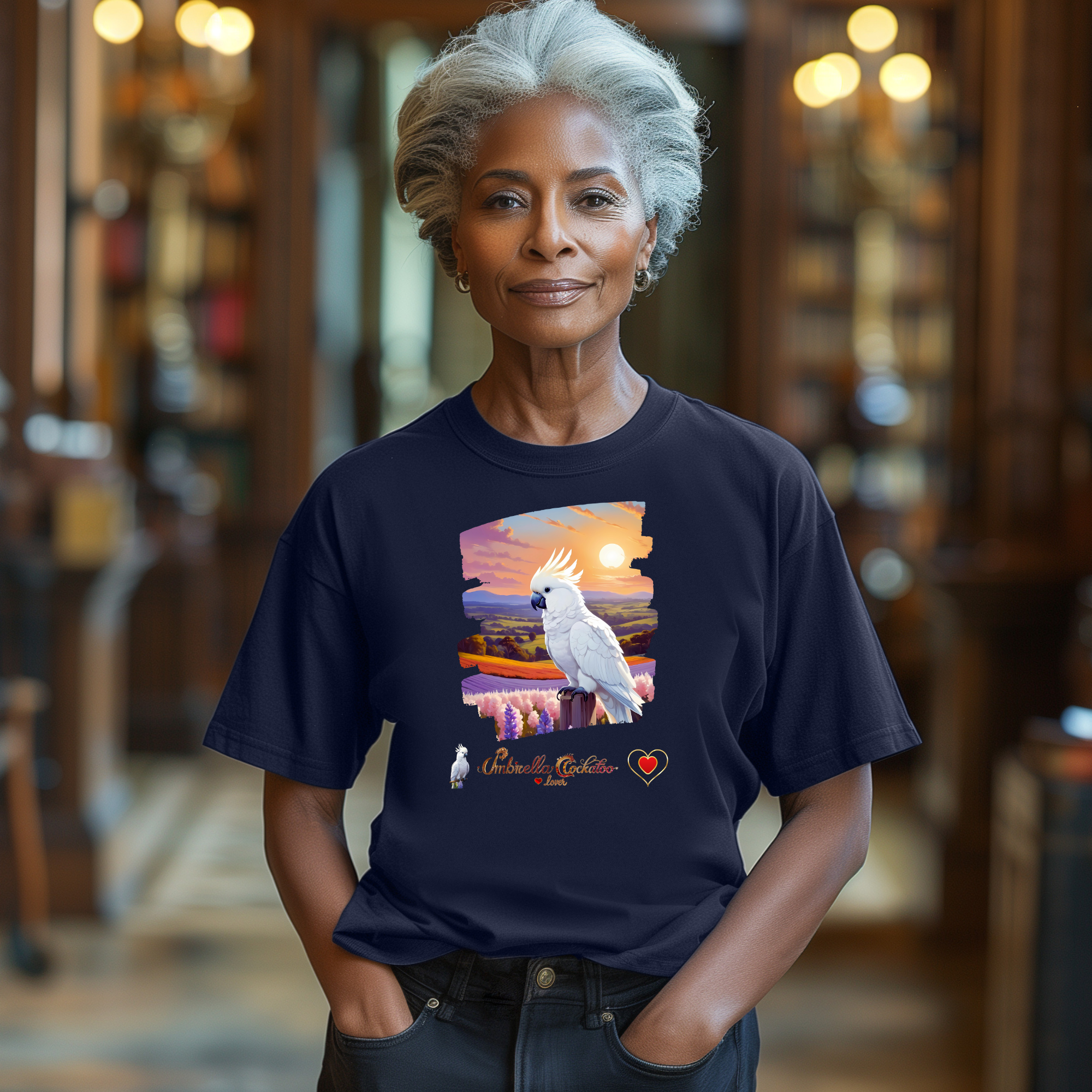 Umbrella Cockatoo Lover Sunset T-Shirt