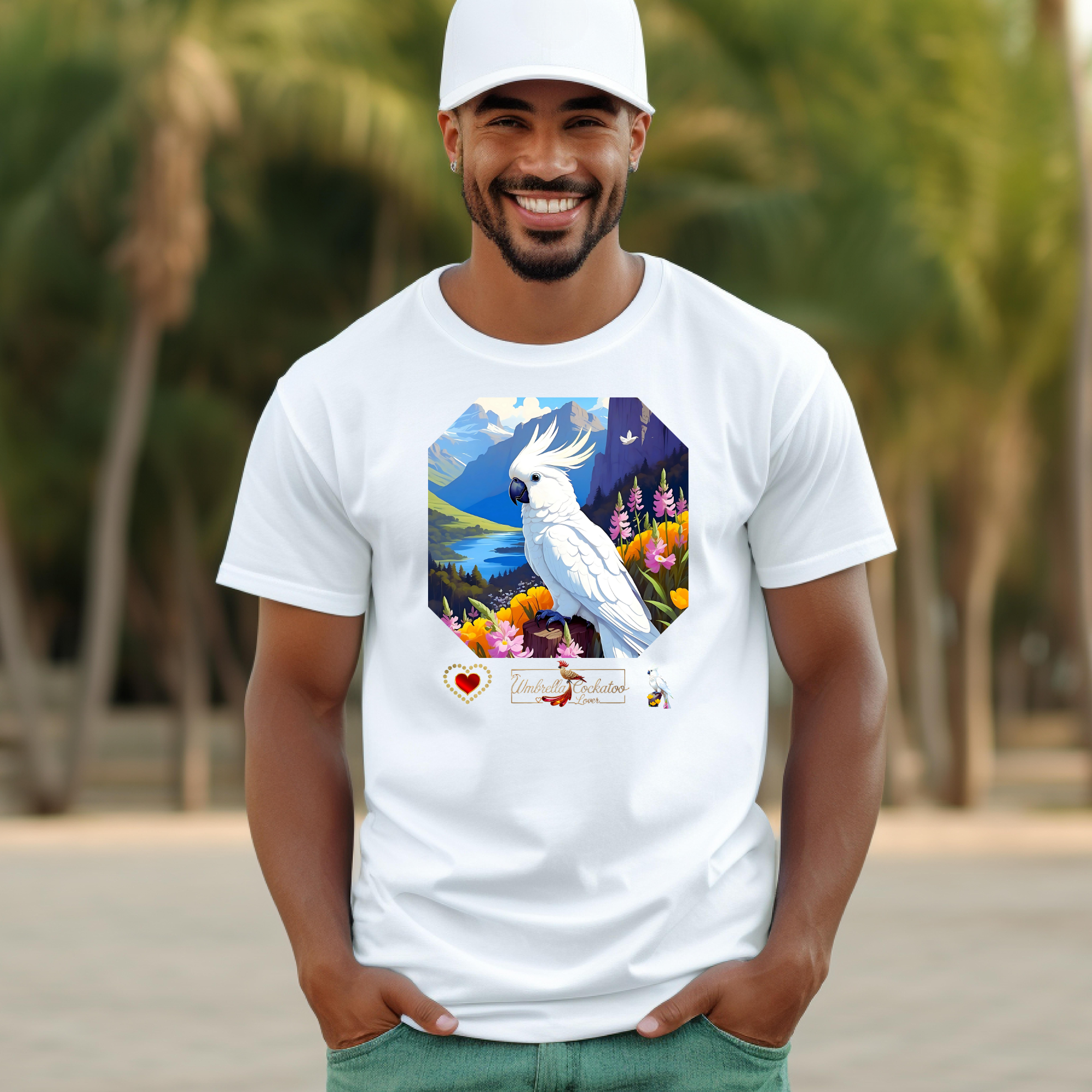 White Umbrella Cockatoo Lover T-Shirt