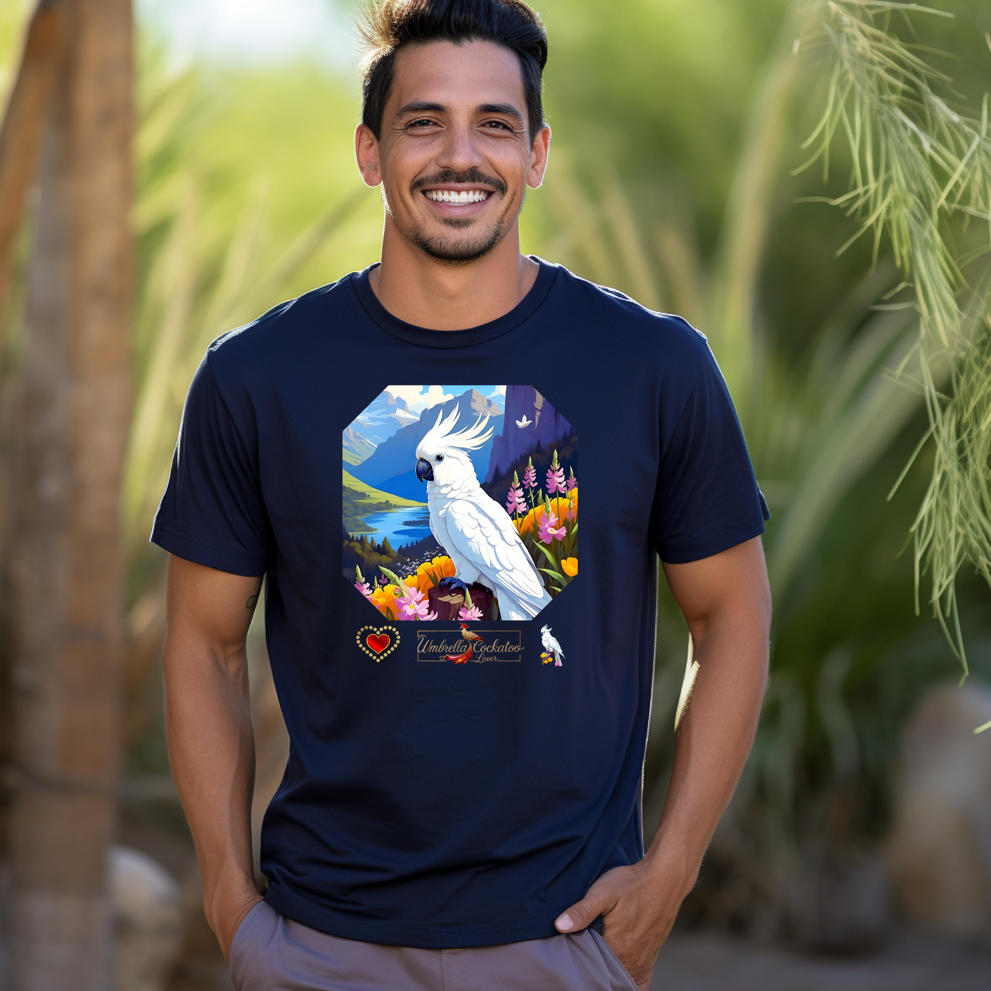 White Umbrella Cockatoo Lover T-Shirt