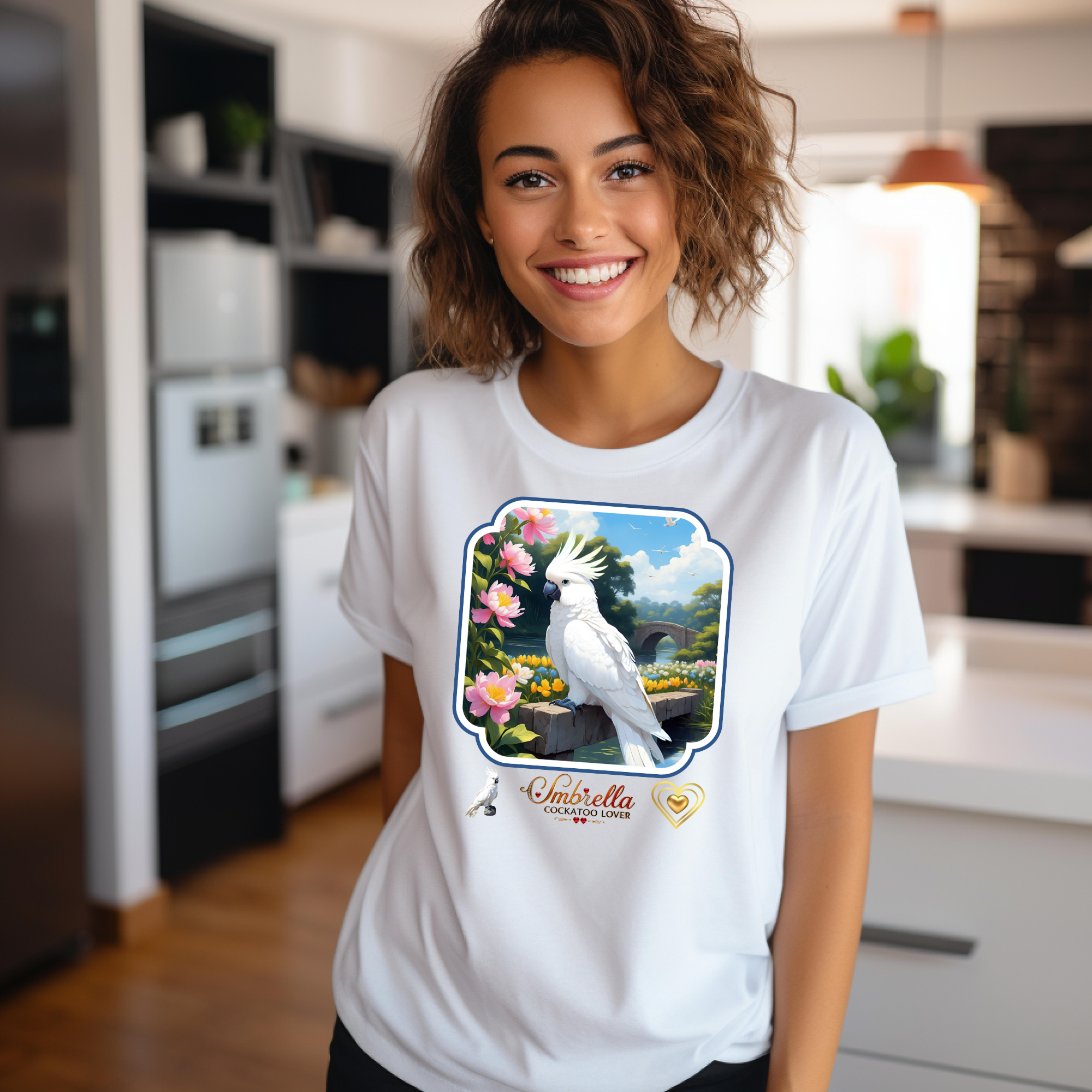 White Umbrella Cockatoo Lover T-Shirt