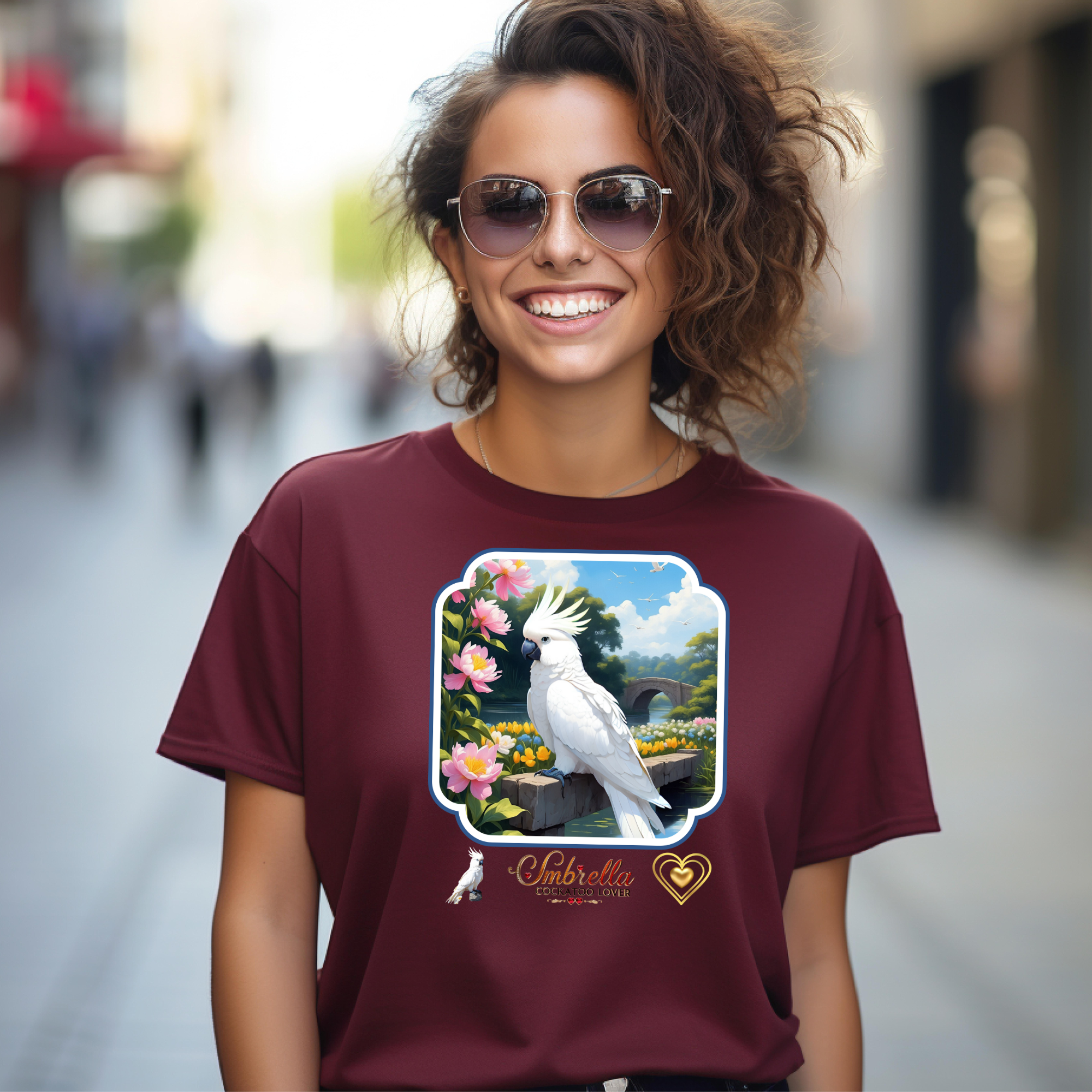 White Umbrella Cockatoo Lover T-Shirt