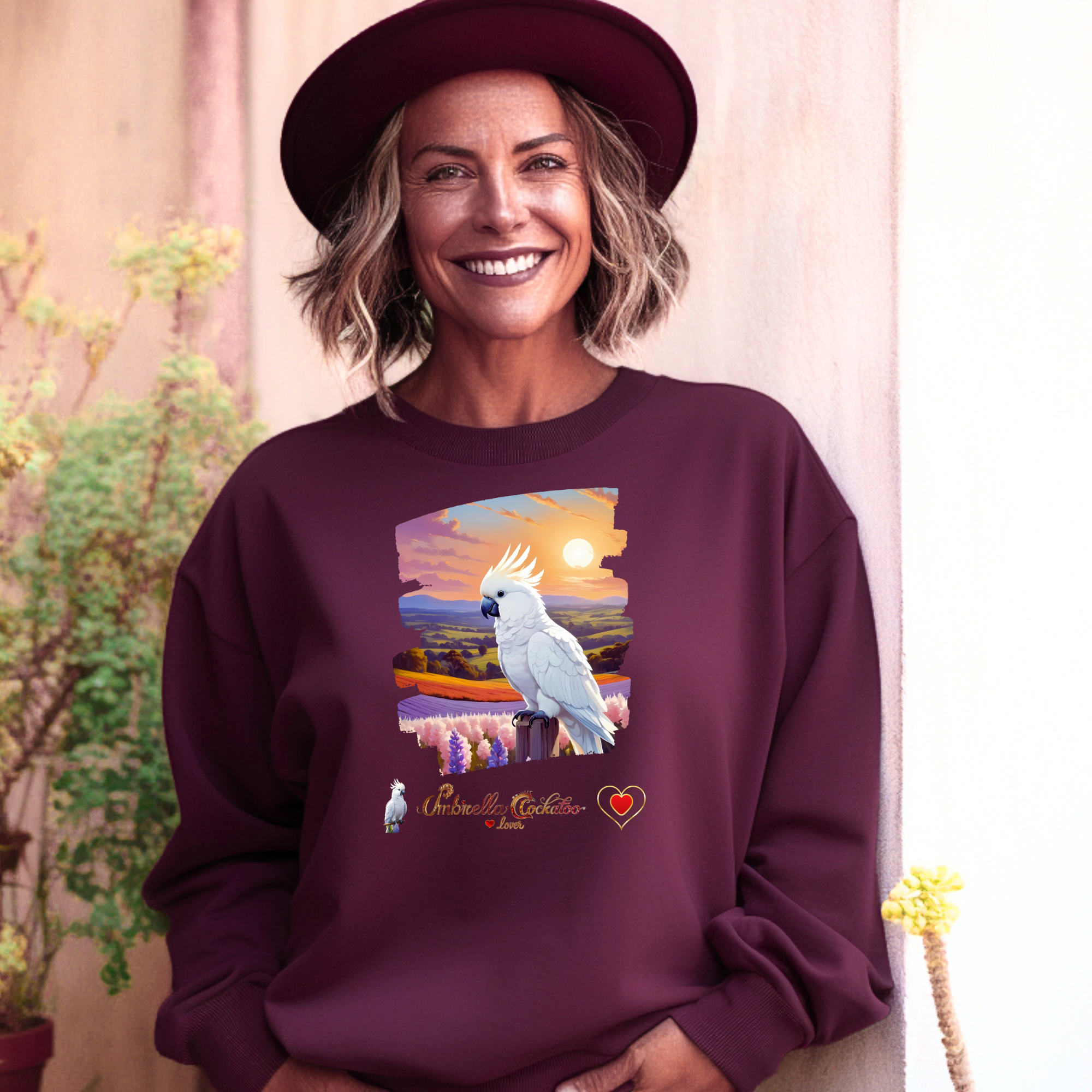 Umbrella Cockatoo Lover Sunset Sweatshirt