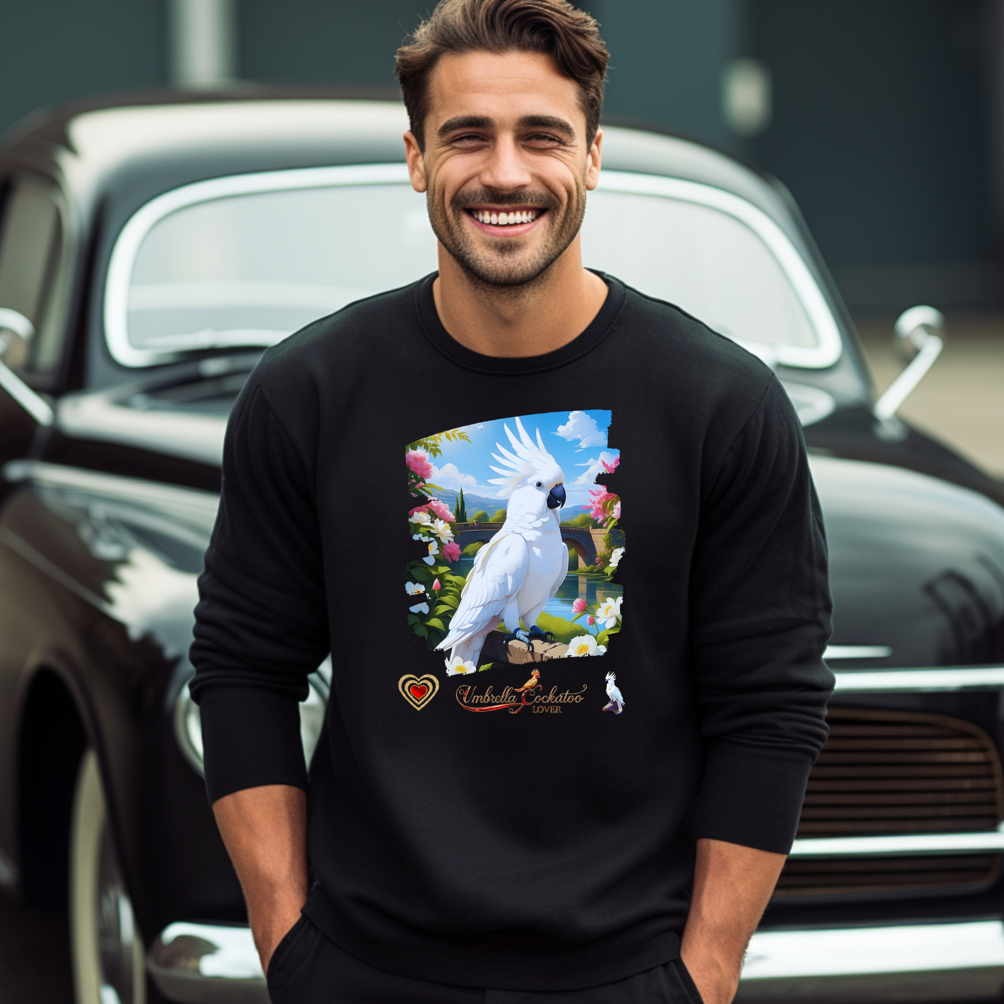 White Umbrella Cockatoo Lover Sweatshirt