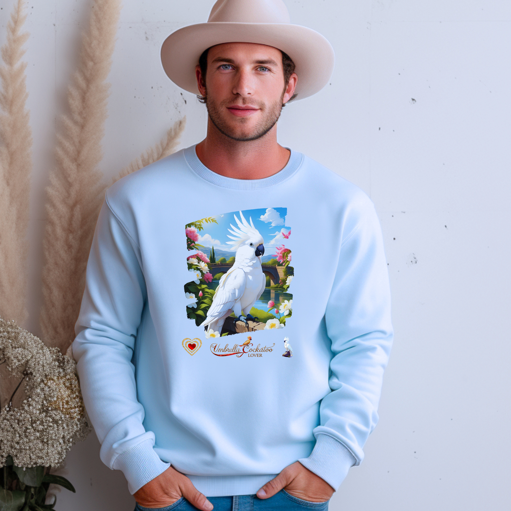 White Umbrella Cockatoo Lover Sweatshirt