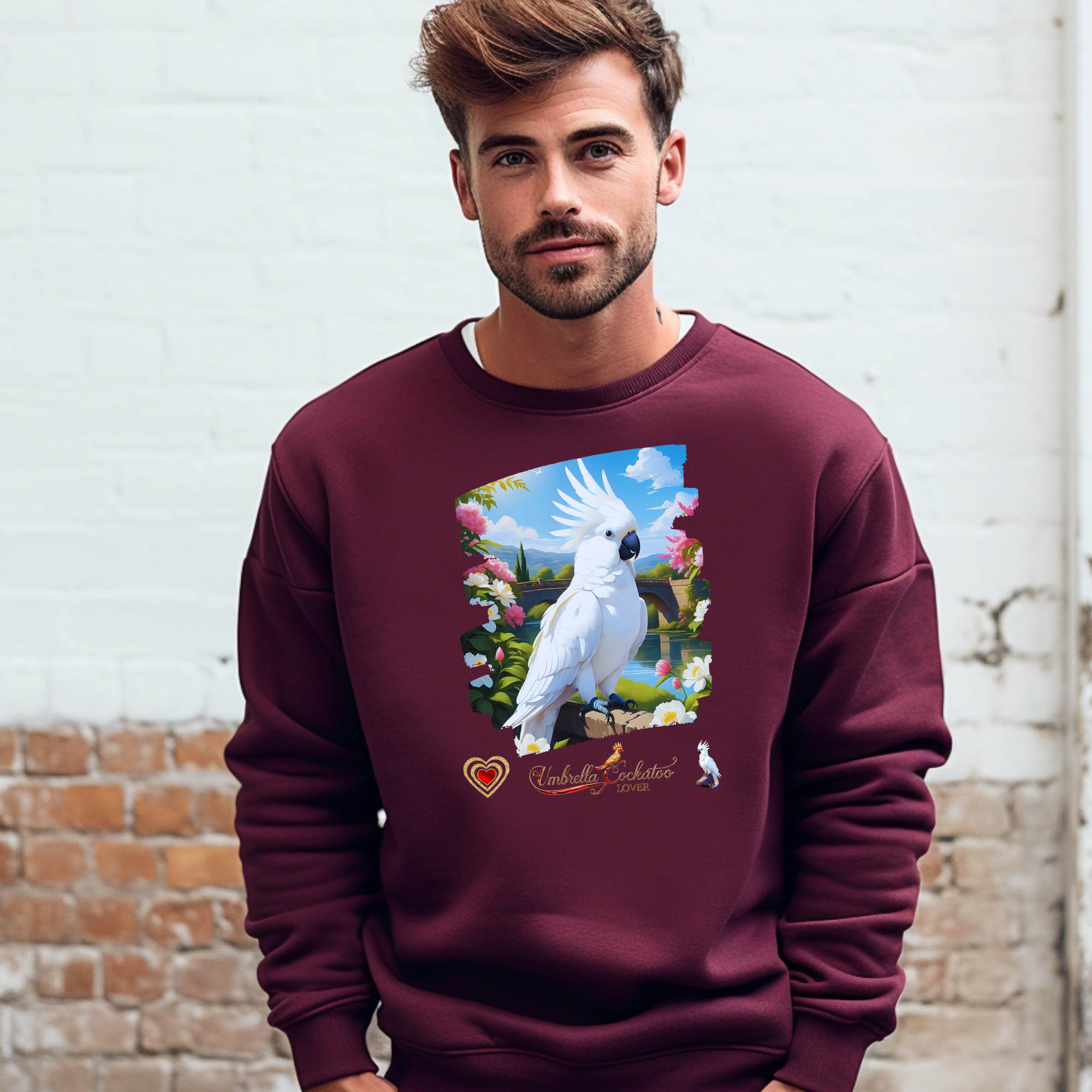 White Umbrella Cockatoo Lover Sweatshirt